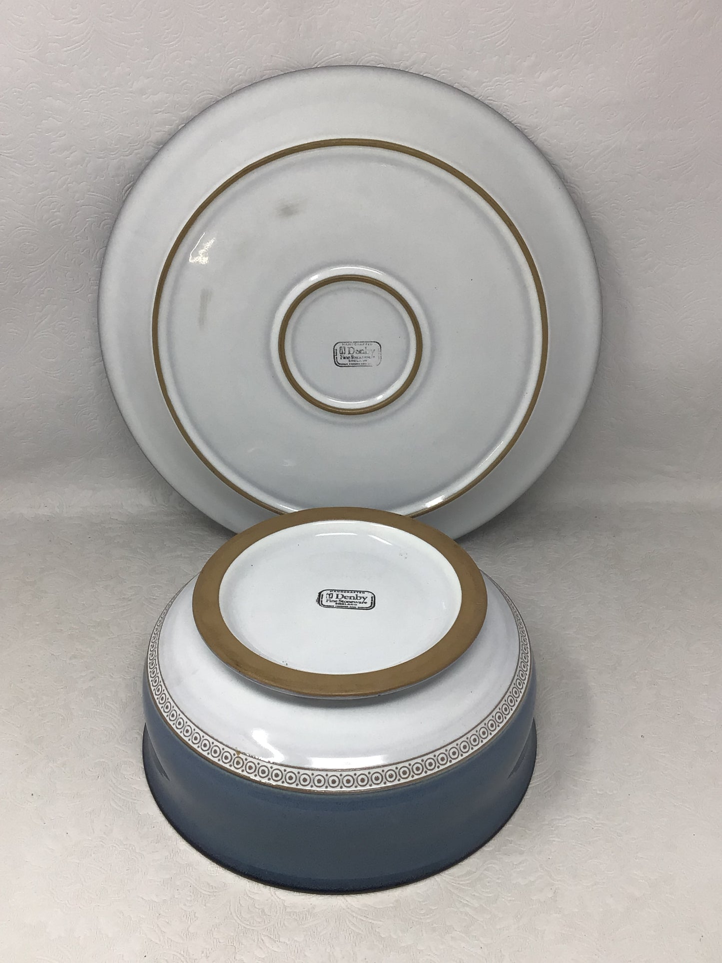 Denby Castile Blue Bowl & Plate