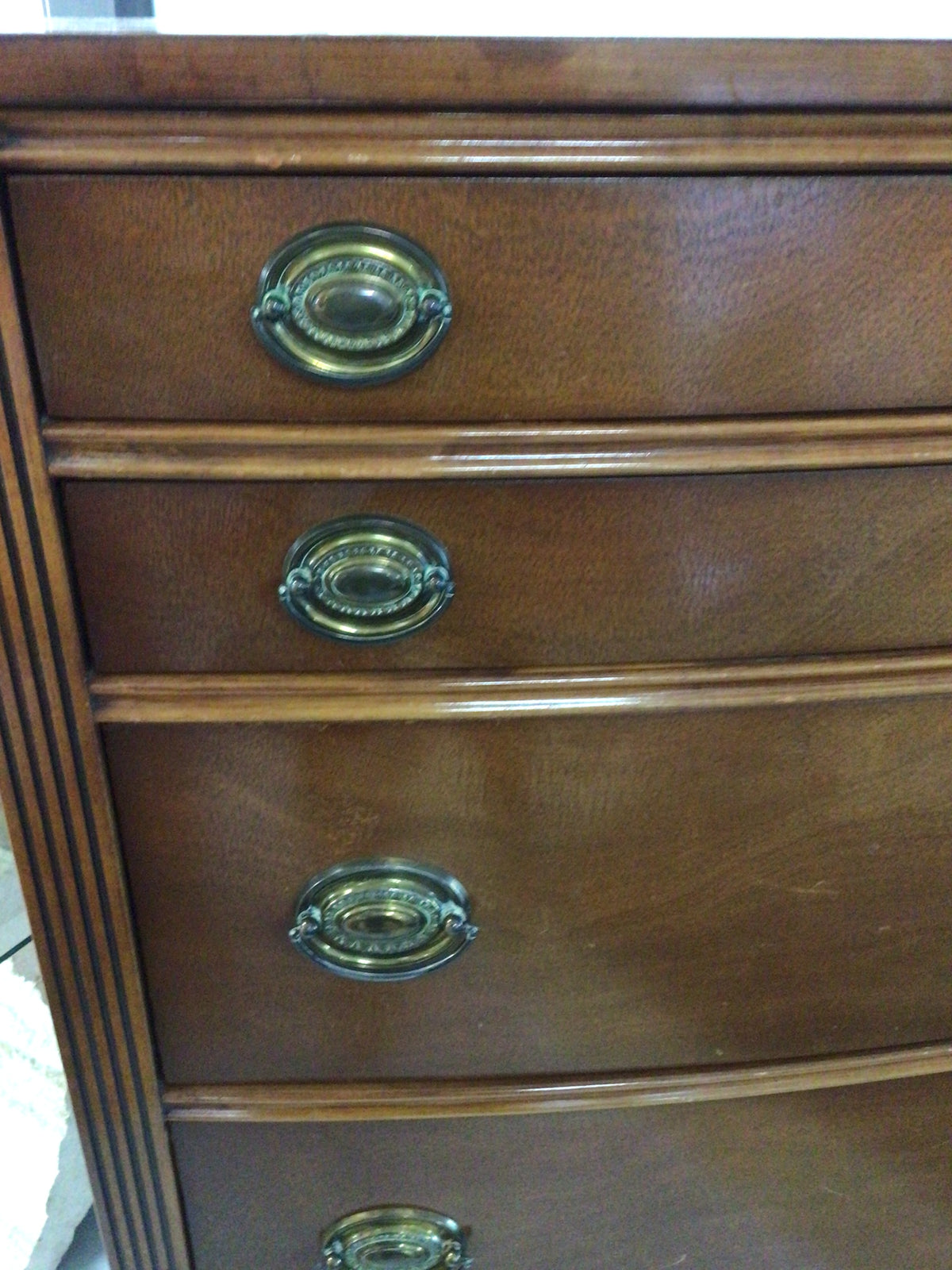 Vintage Mahogany Coloured Tallboy Dresser