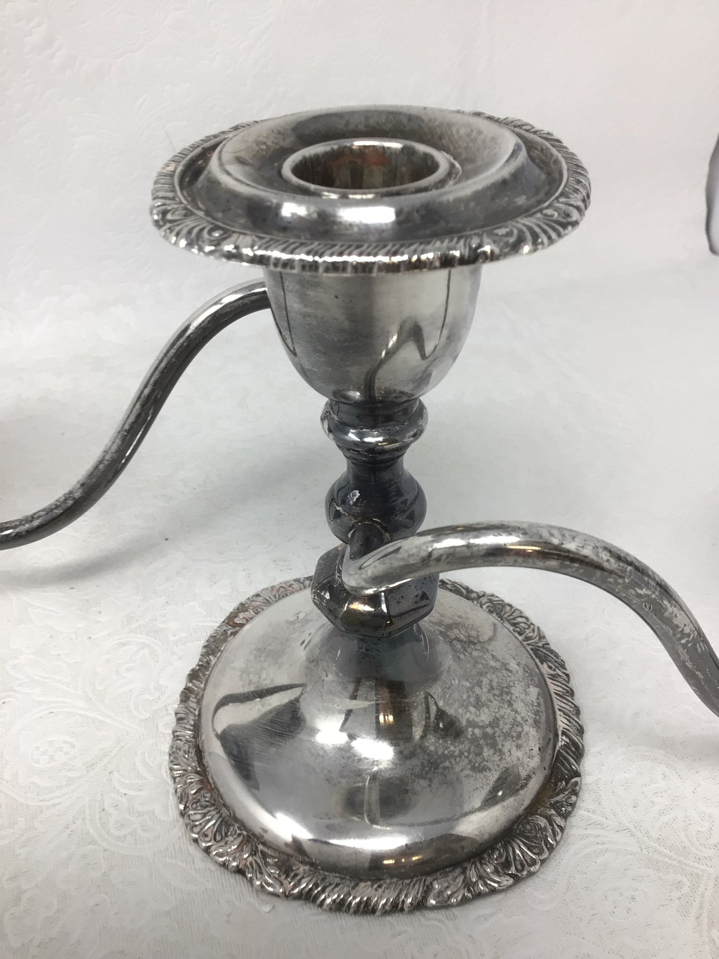 Elegant Silver Plated Candelabra
