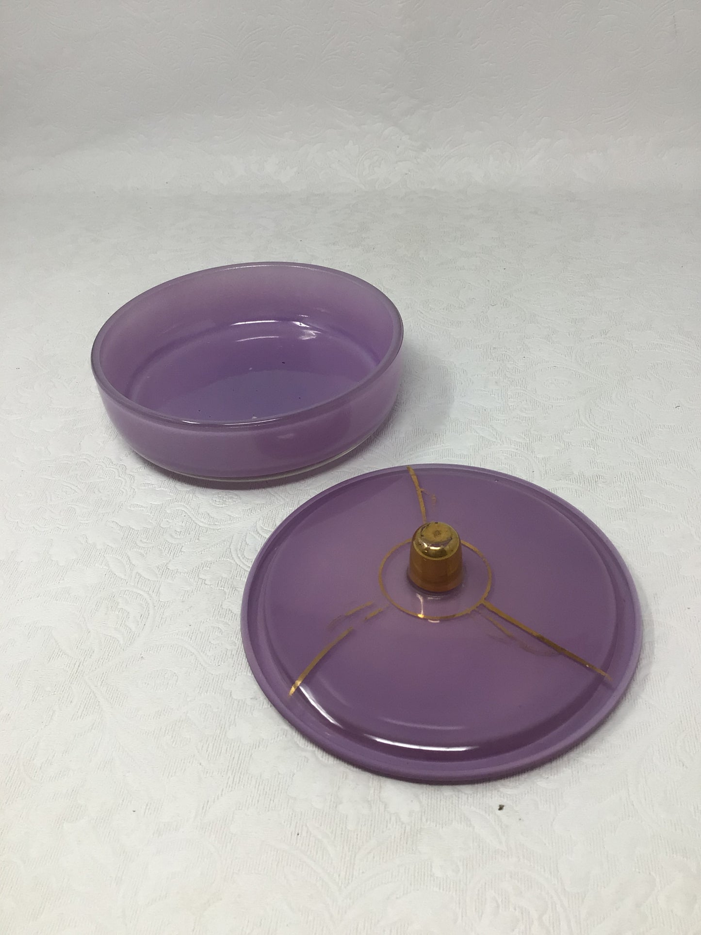 Cambridge Glass Heliotrope Purple Console Bowl