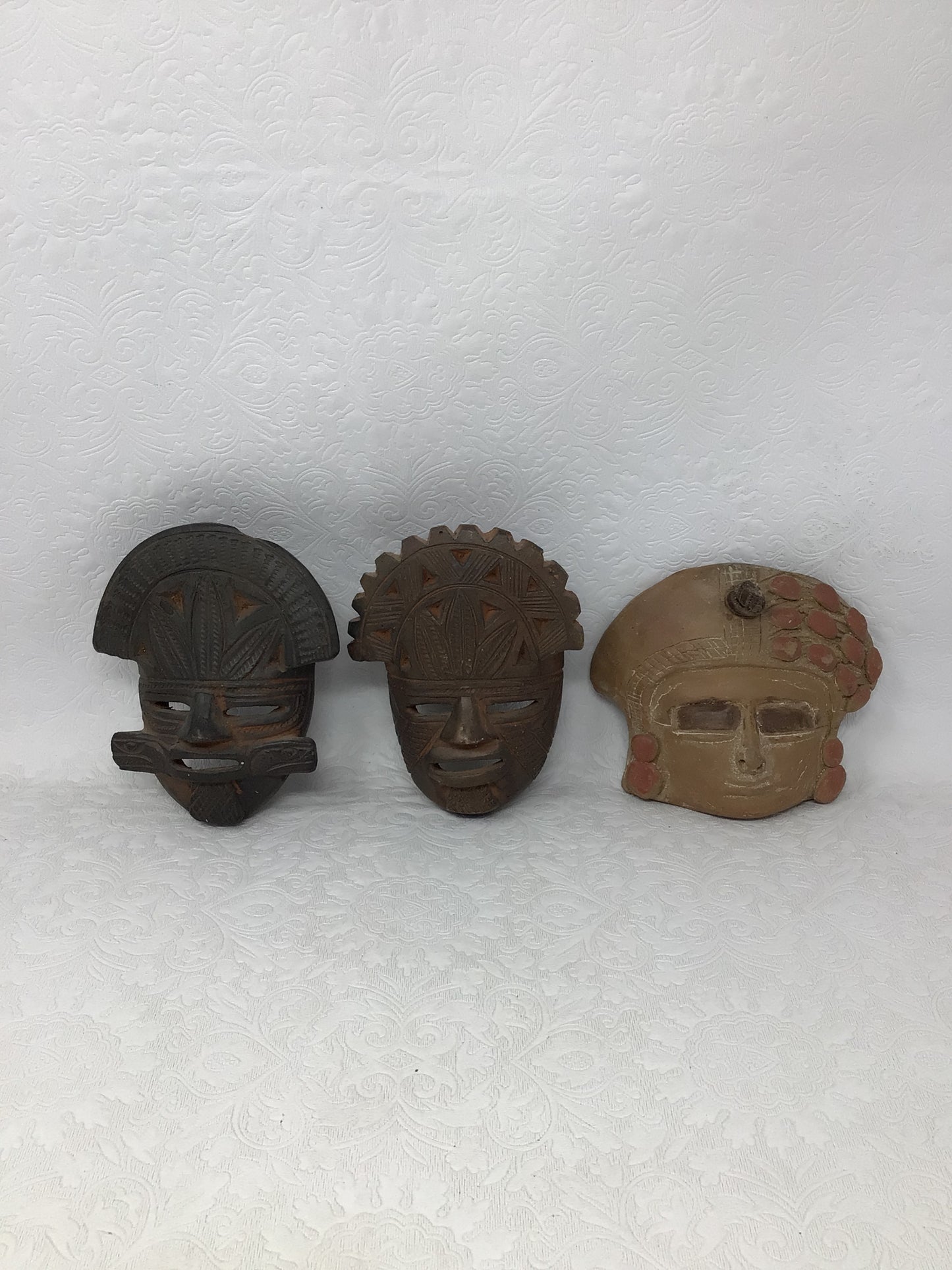 Set of 3 Colombian Clay Masks