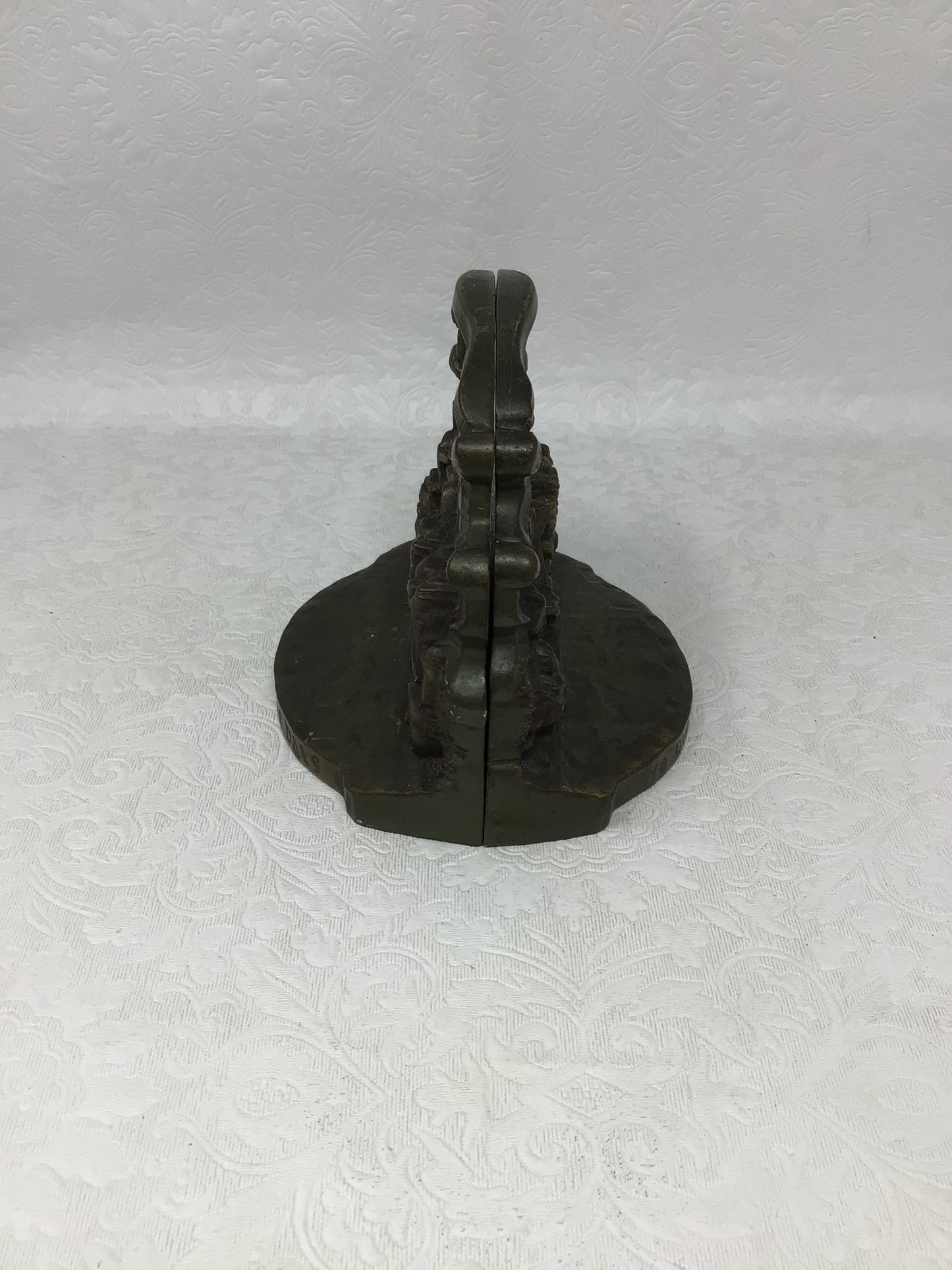 Brass Stagecoach Bookends