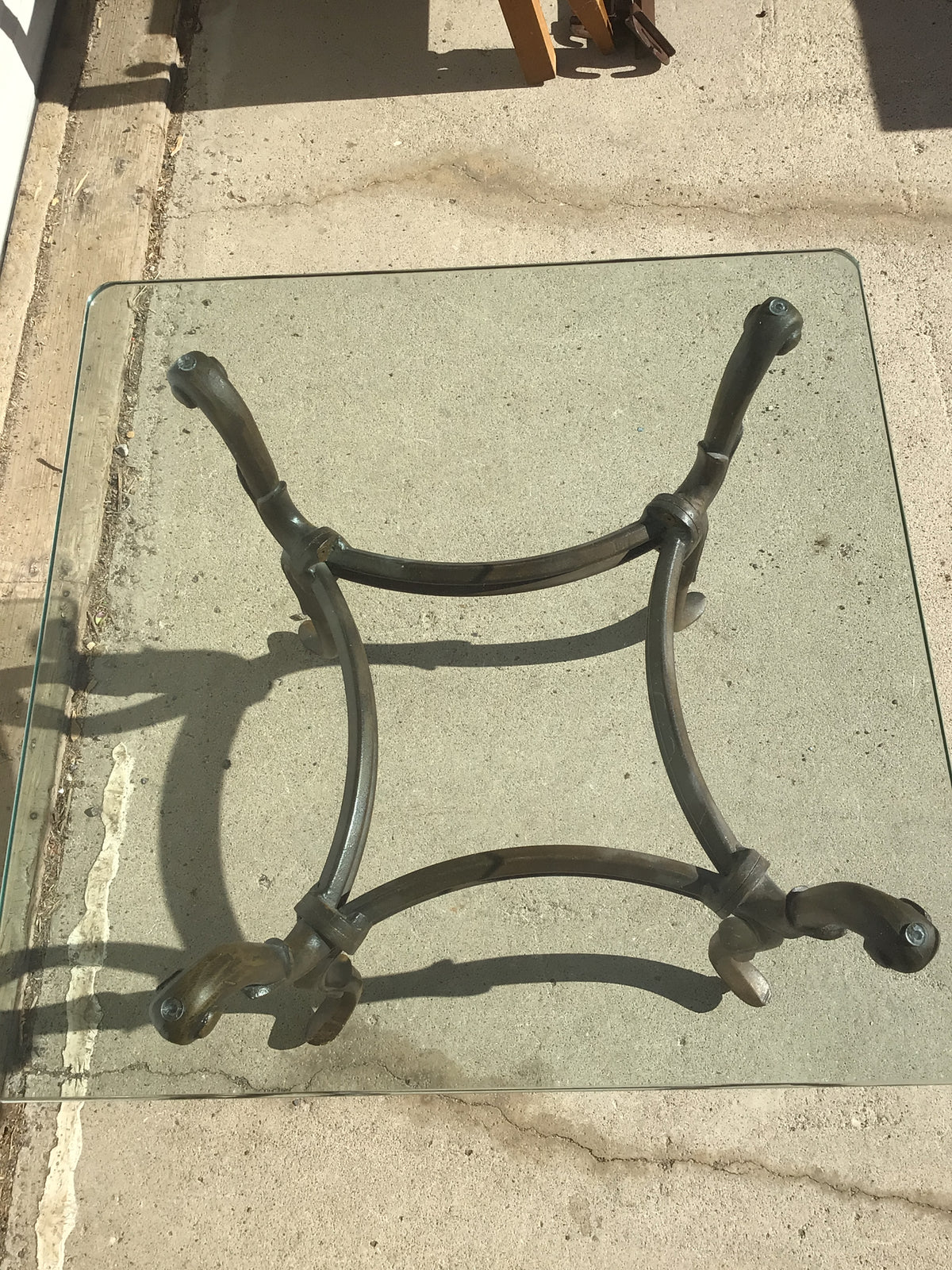 Glass Top Side Table