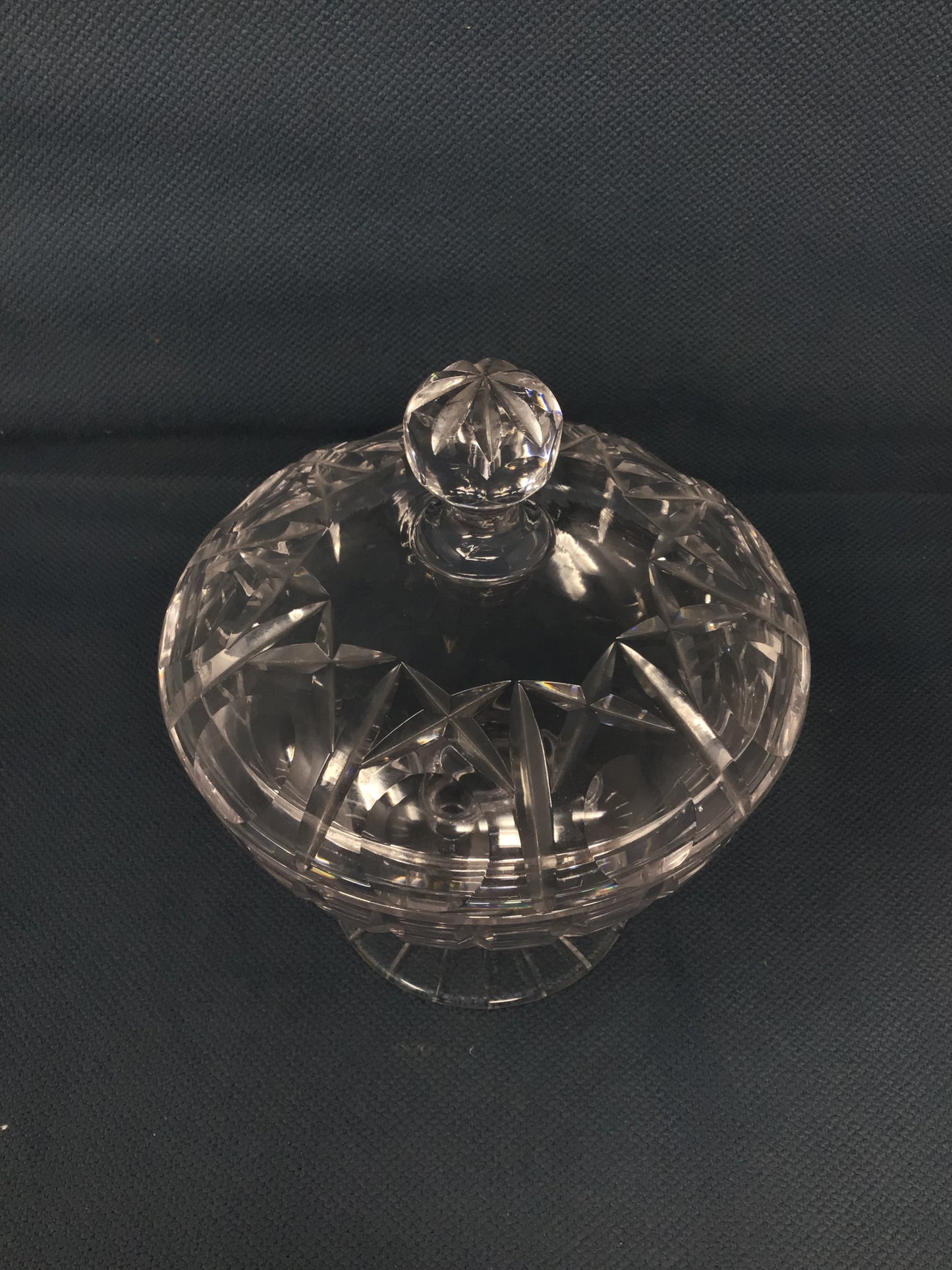 Cut Crystal Candy Dish