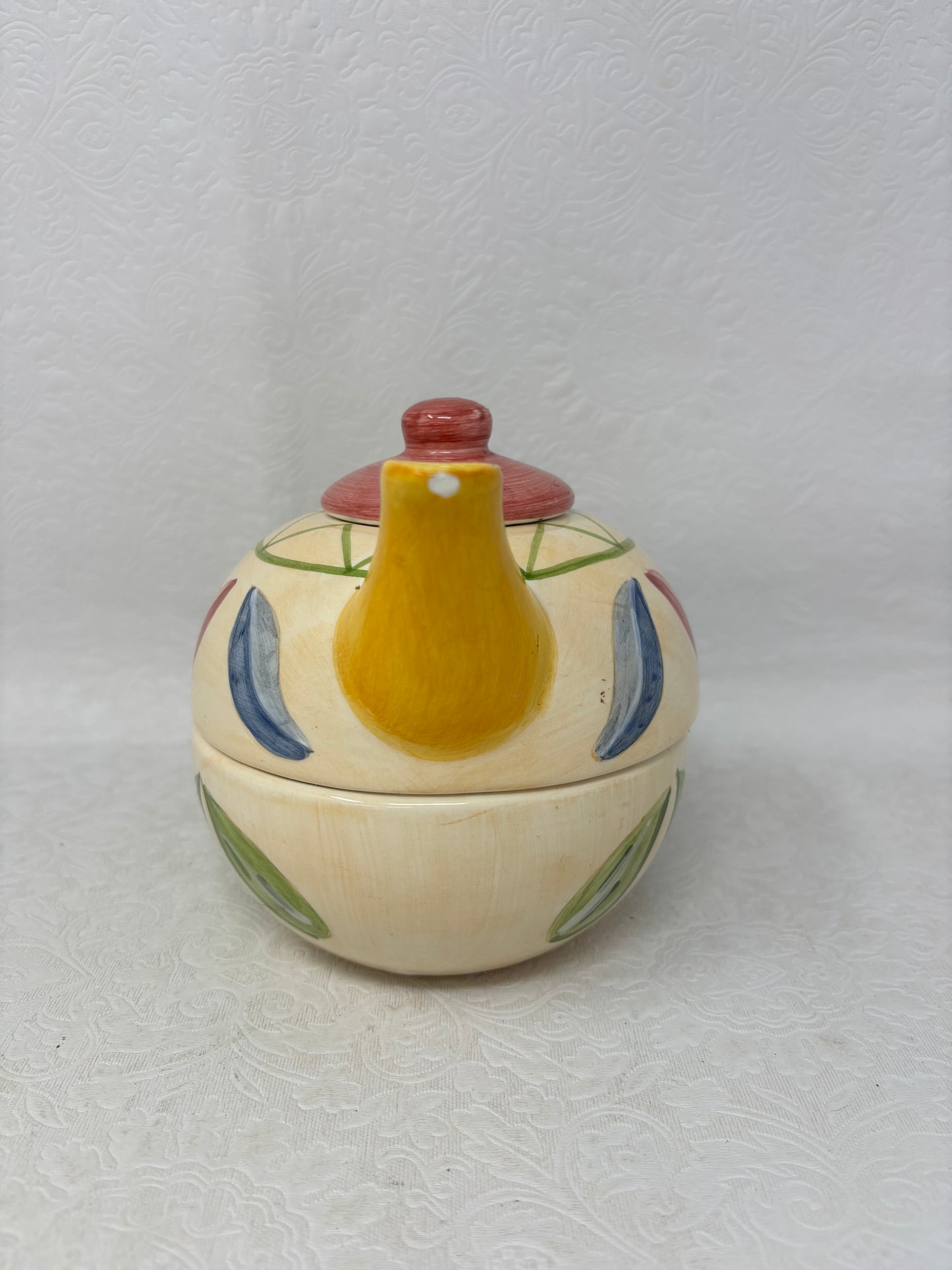 Vintage Vivo Hand Painted “Tea For One” 2-Piece Tea Set