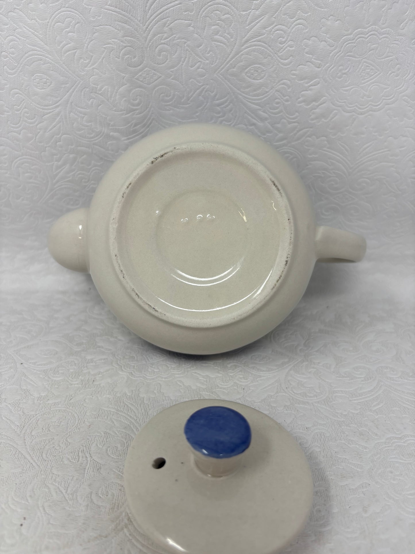 Ceramic Blue Floral Tea Pot