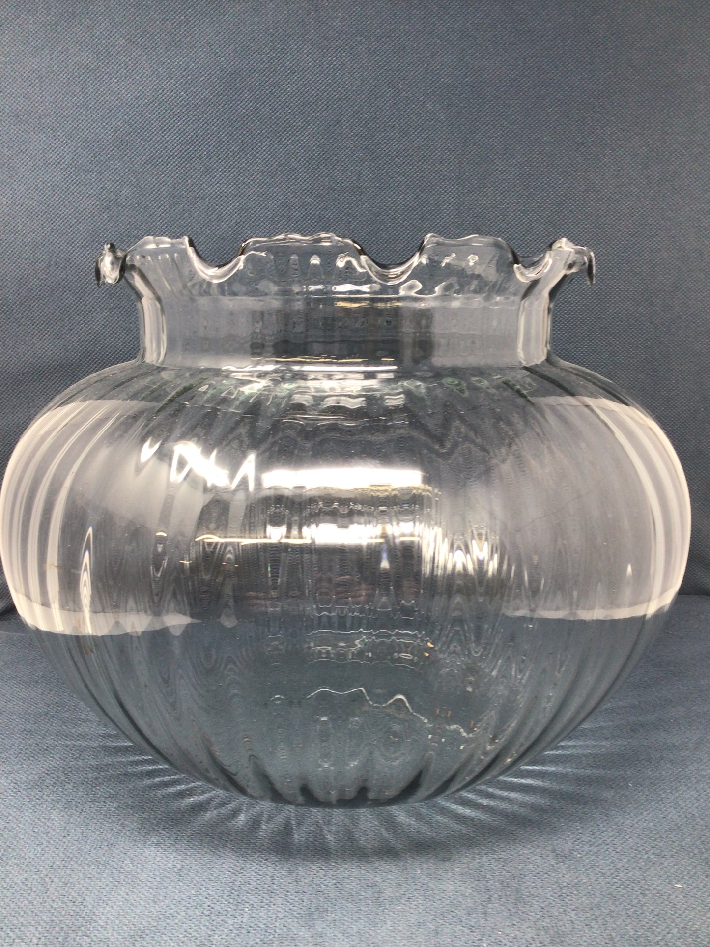 Glass Bowl with Scalloped Edge