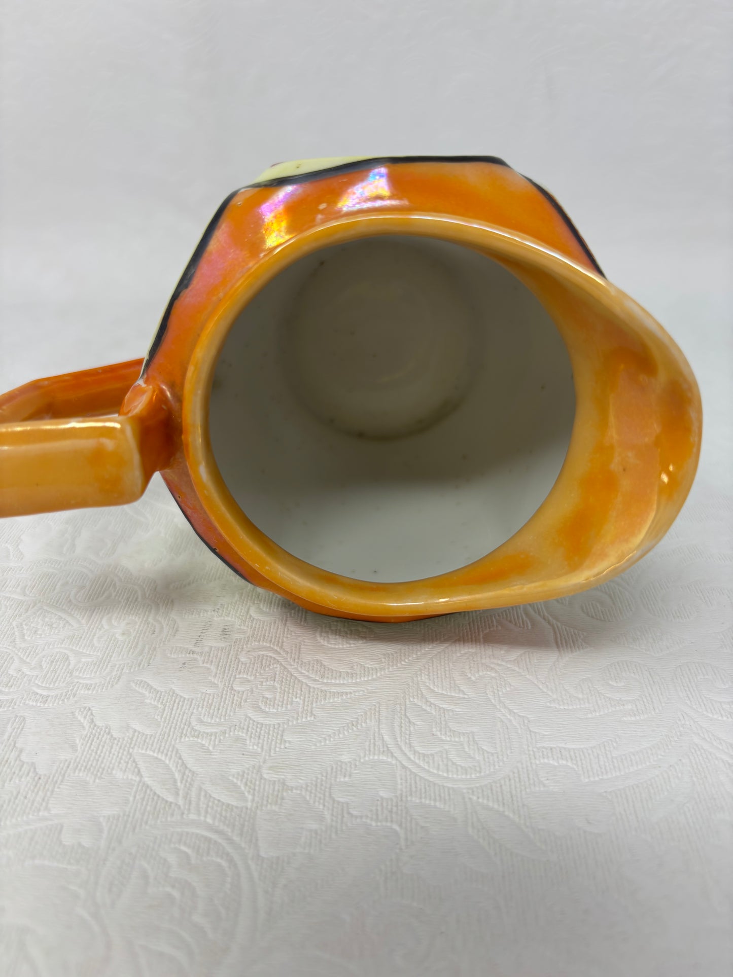 Vintage TT Double Diamond Japanese Lustreware Hand Painted Coffee Creamer