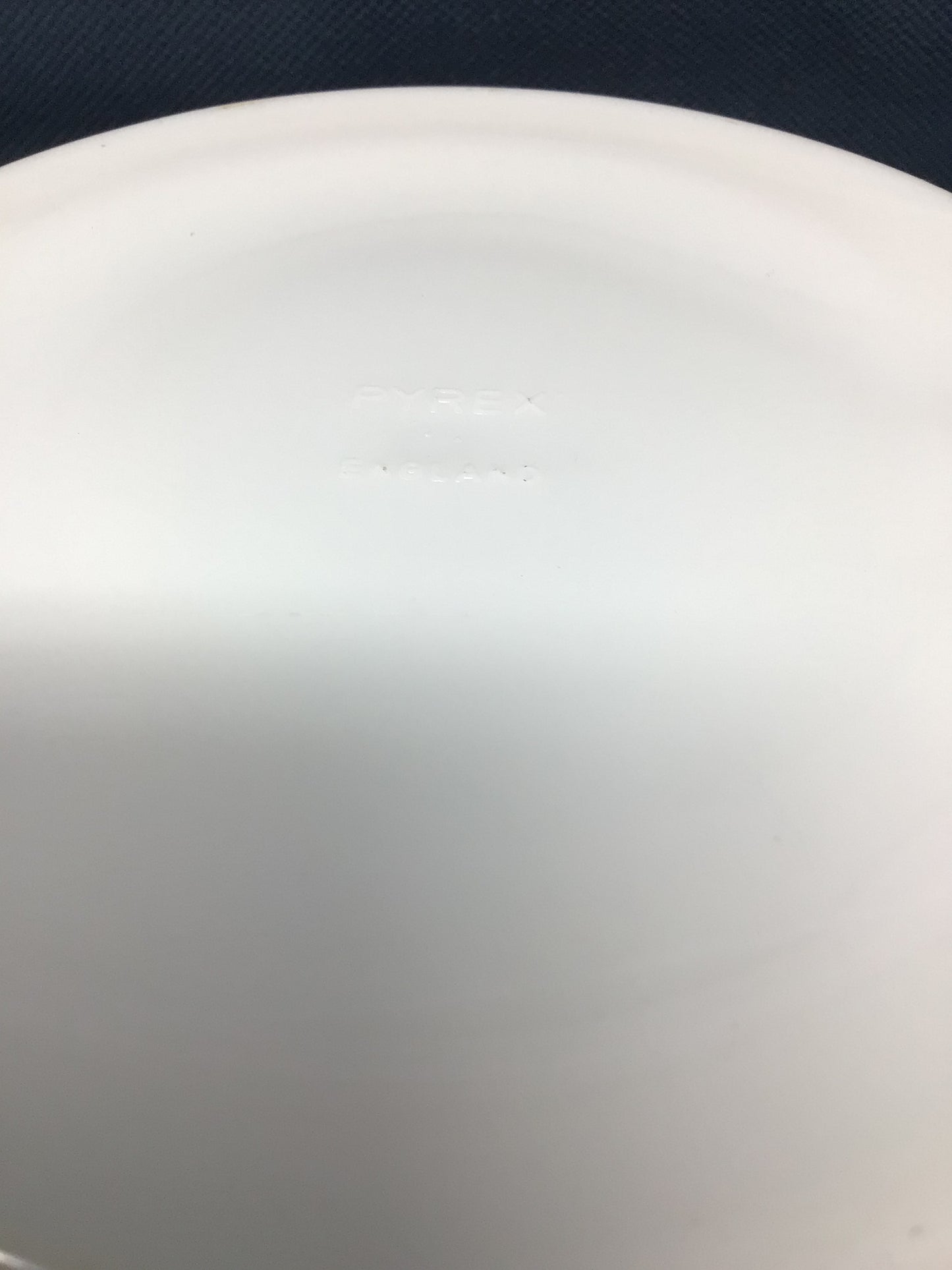 Vintage Pyrex England Blue Iris Casserole Dish