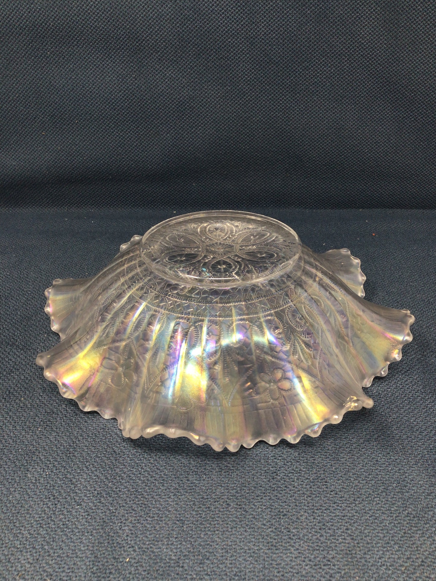 Northwood “Hearts and Flowers” Carnival Glass Bowl