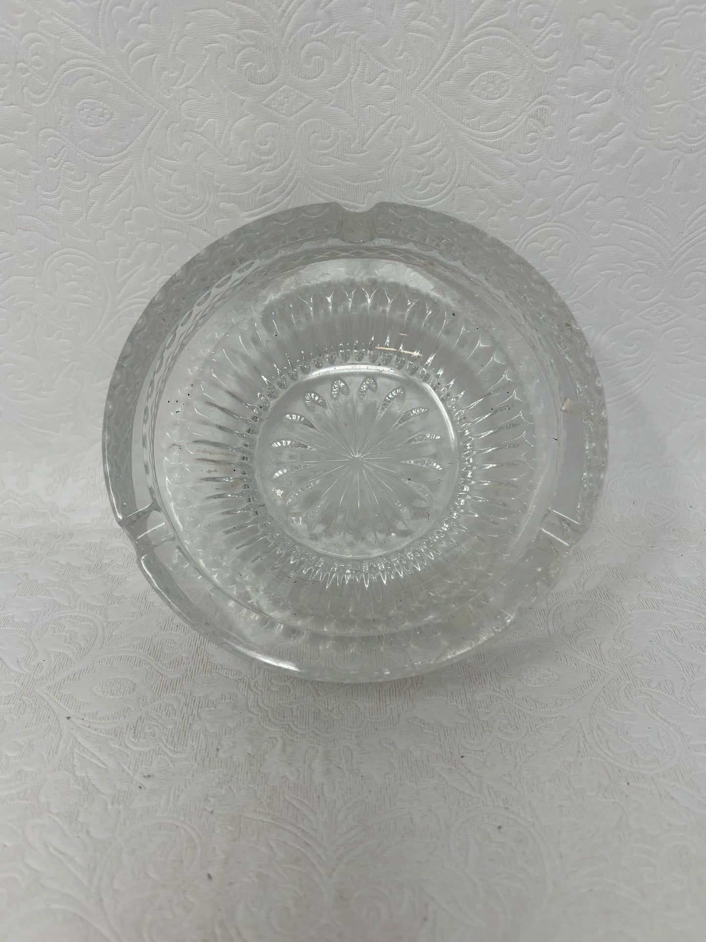 Cut Glass Crystal Ashtray