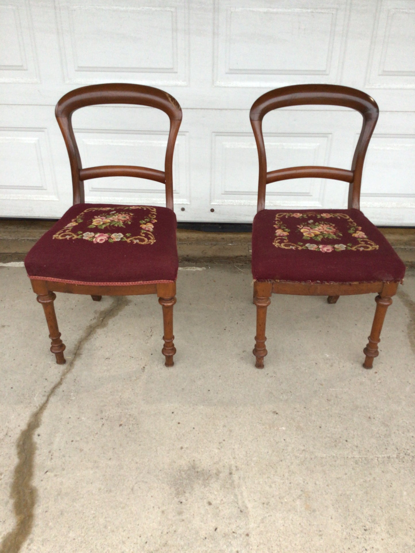 Vintage French Country Needlepoint Chair #2
