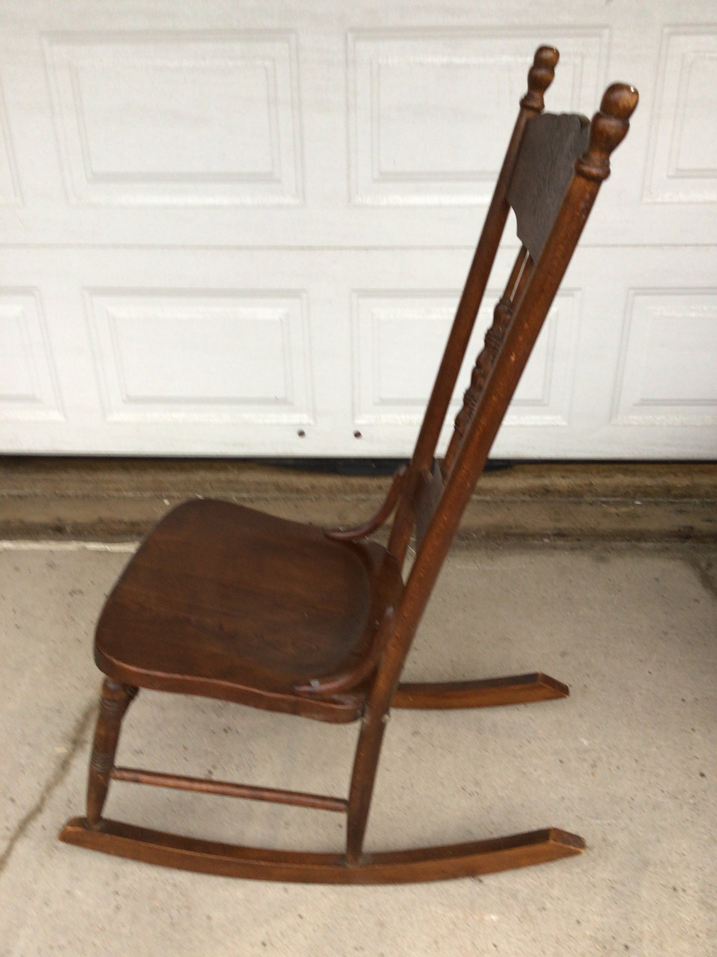 Antique Pressed Back Rocking Chair