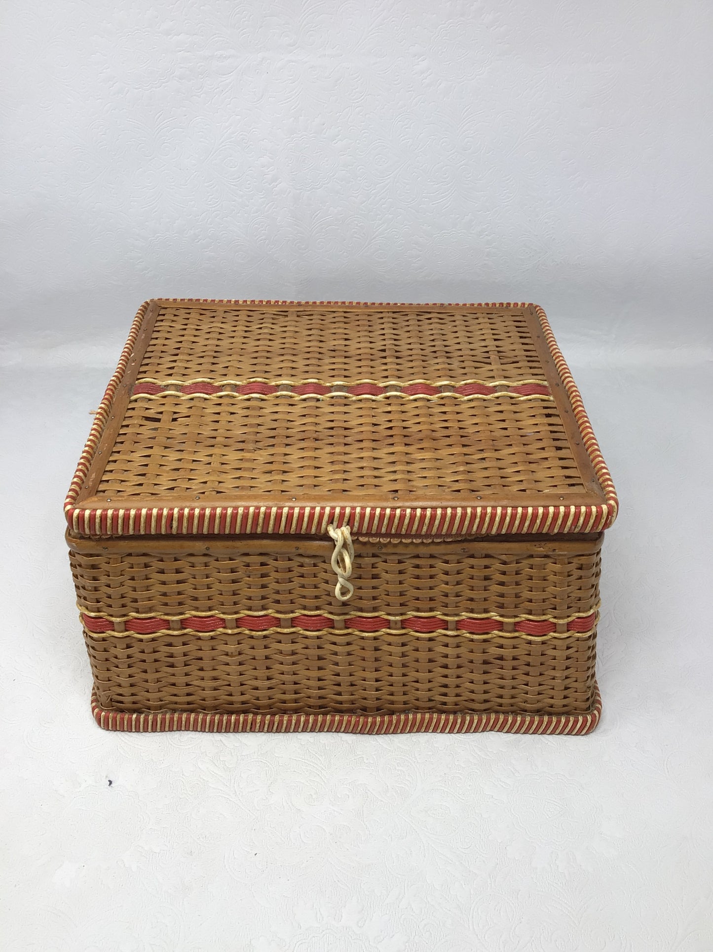 Vintage Wicker Sewing Basket