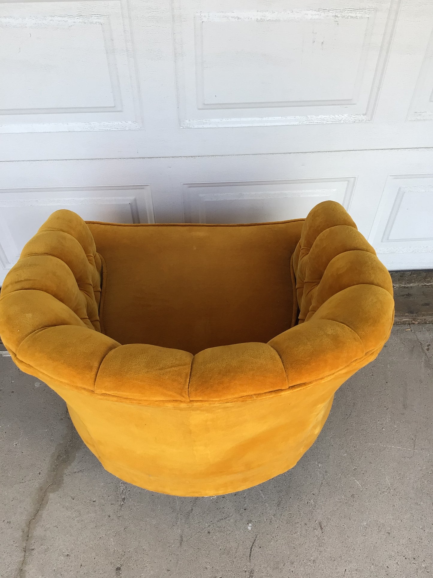 Mustard Velvet Chair