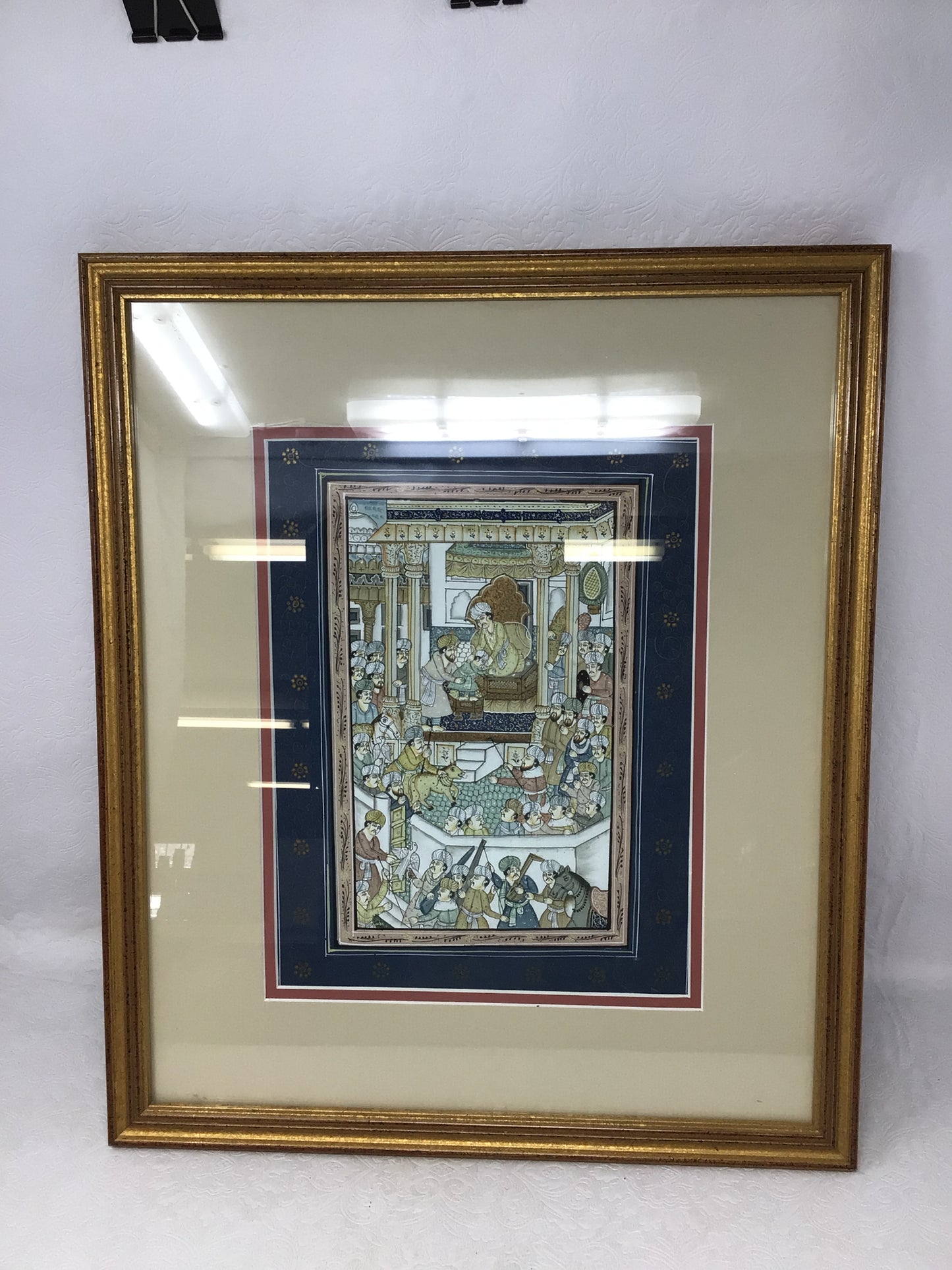 Miniature Royal Court Scene Painting