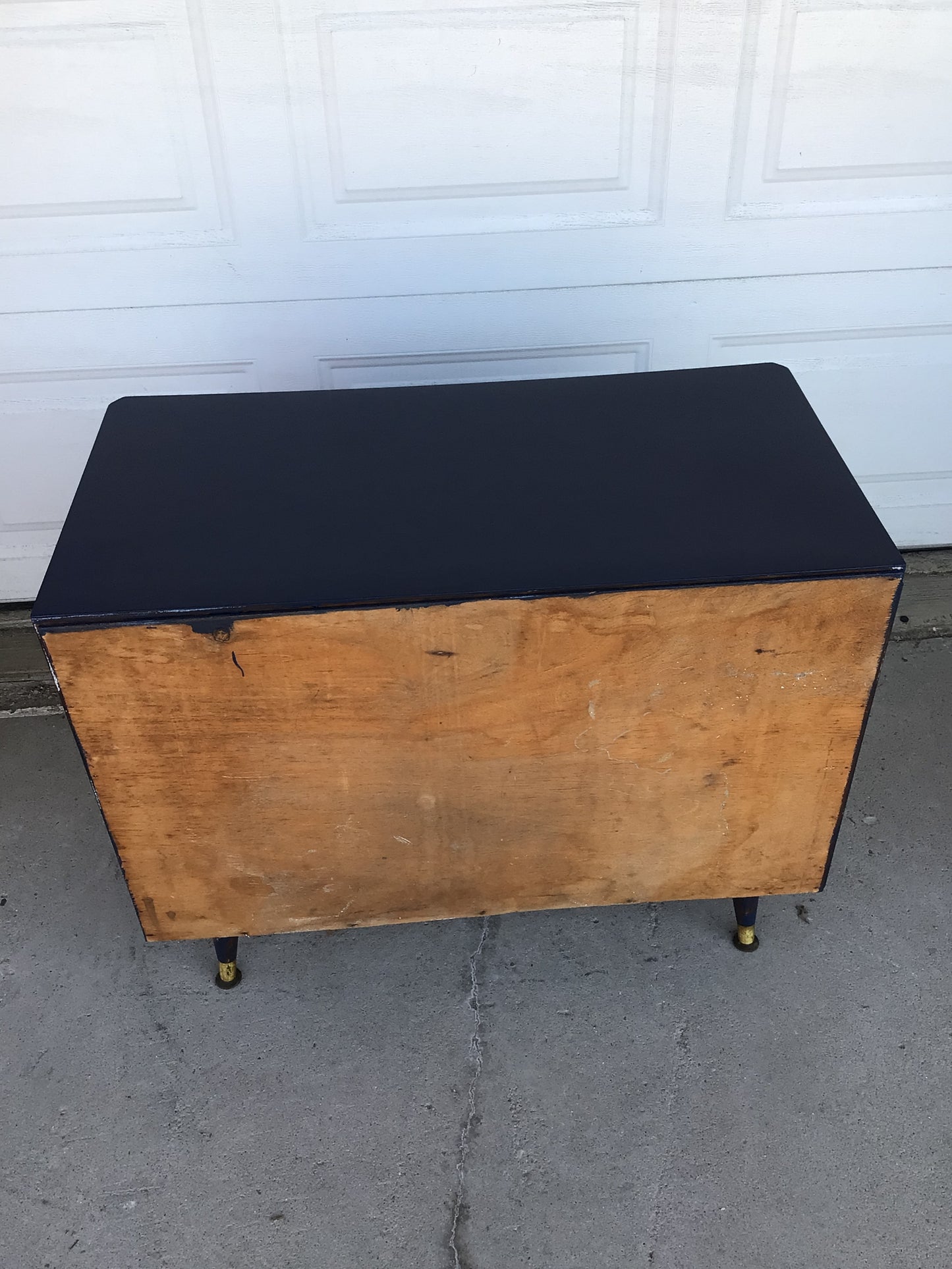 Navy Media Cabinet