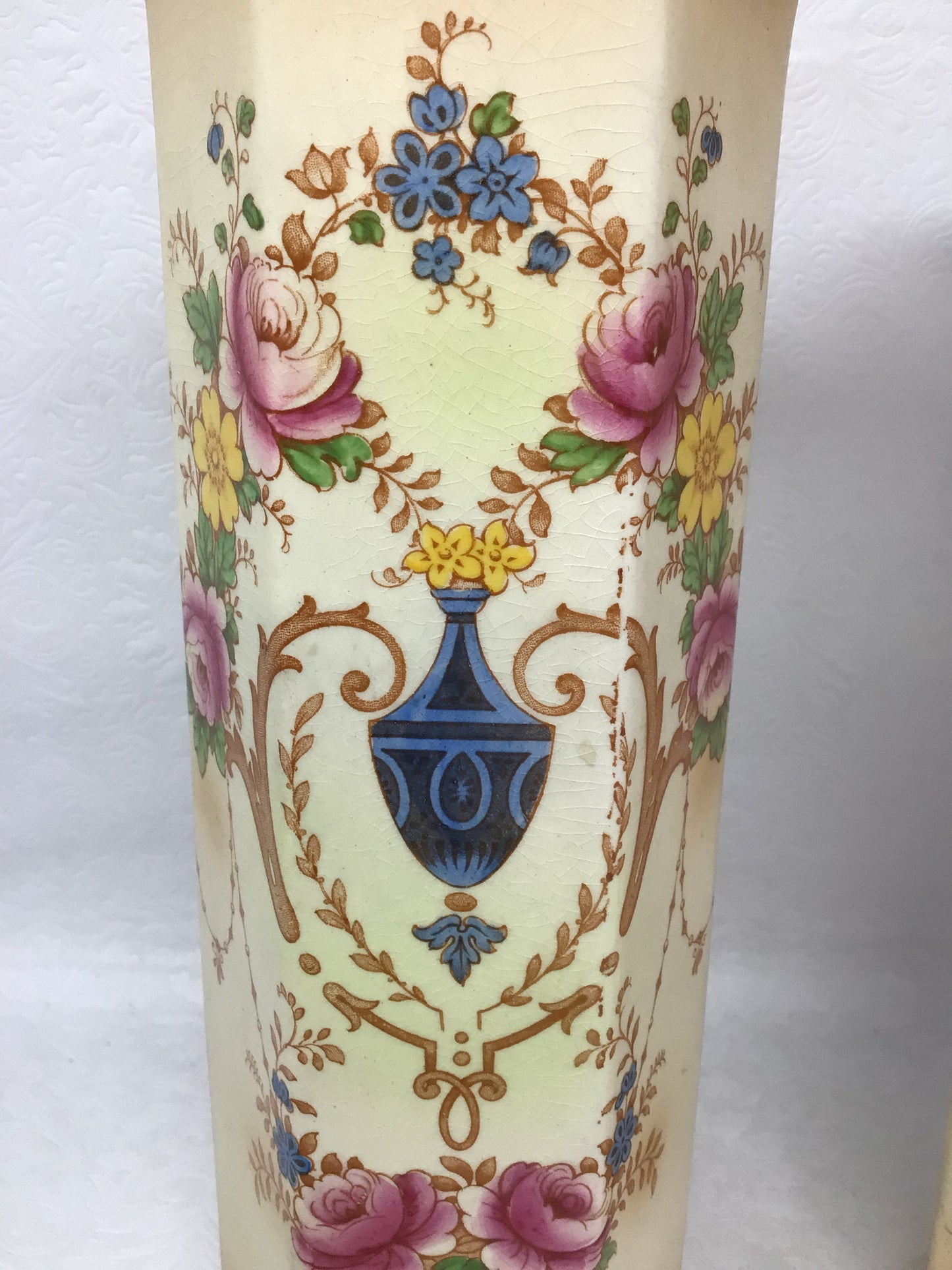 Vintage Crown Devon Fielding Blush Vase