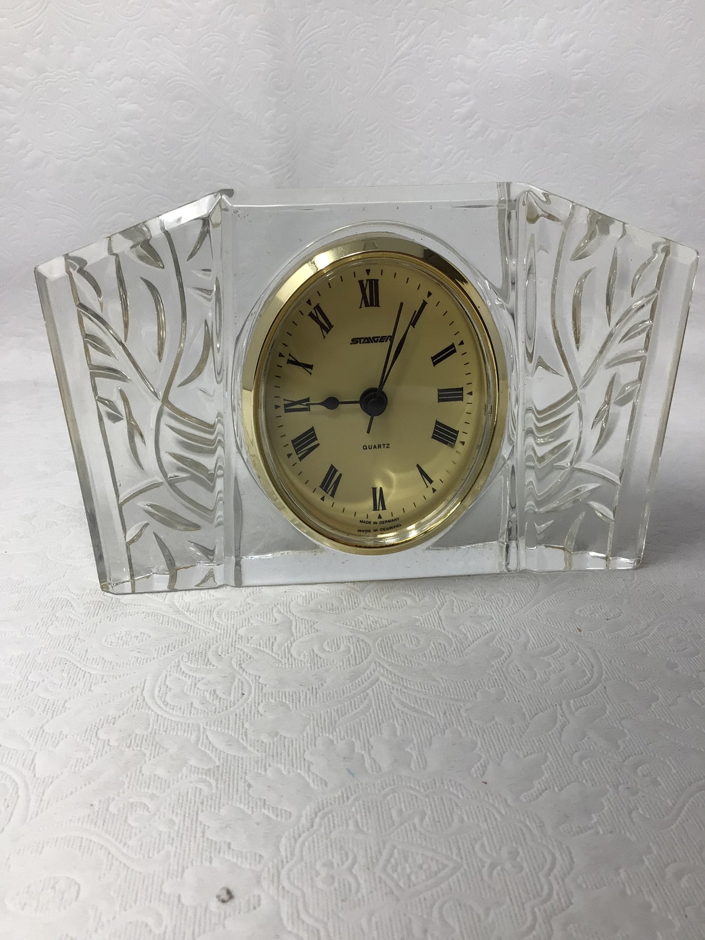 Decorative Glass Mantle Clock