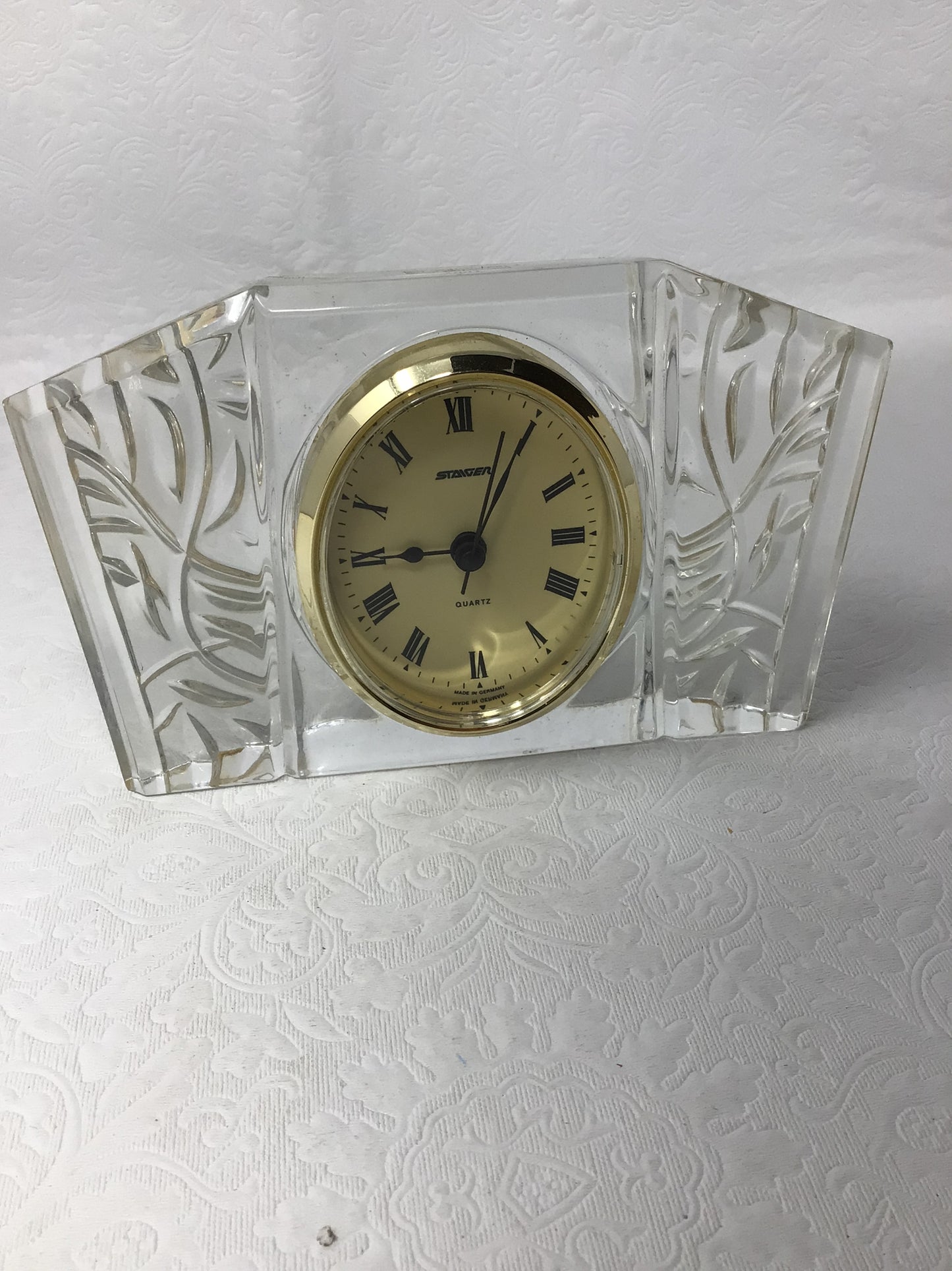 Decorative Glass Mantle Clock