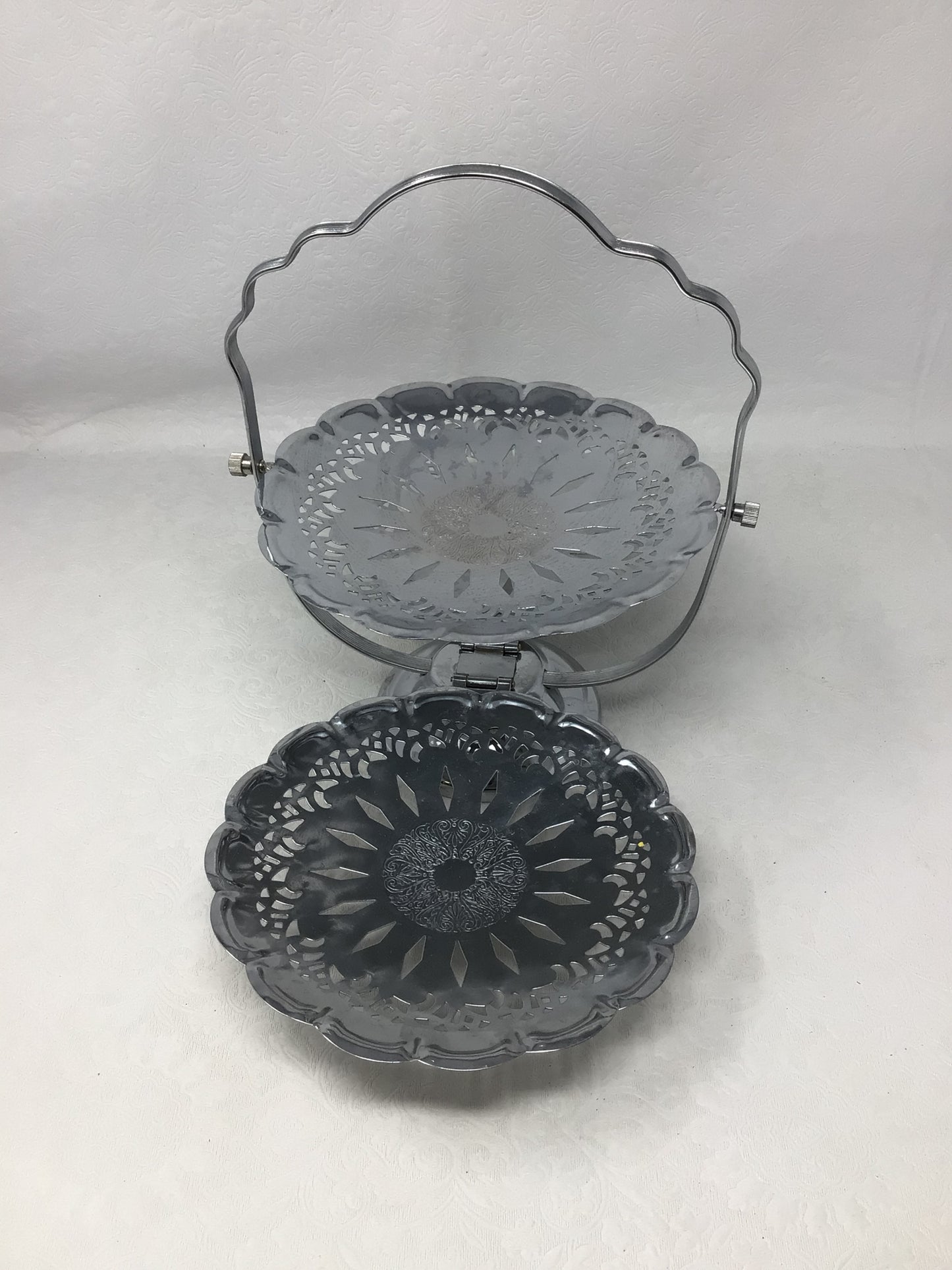 Vintage Chrome Plated Serving Tray