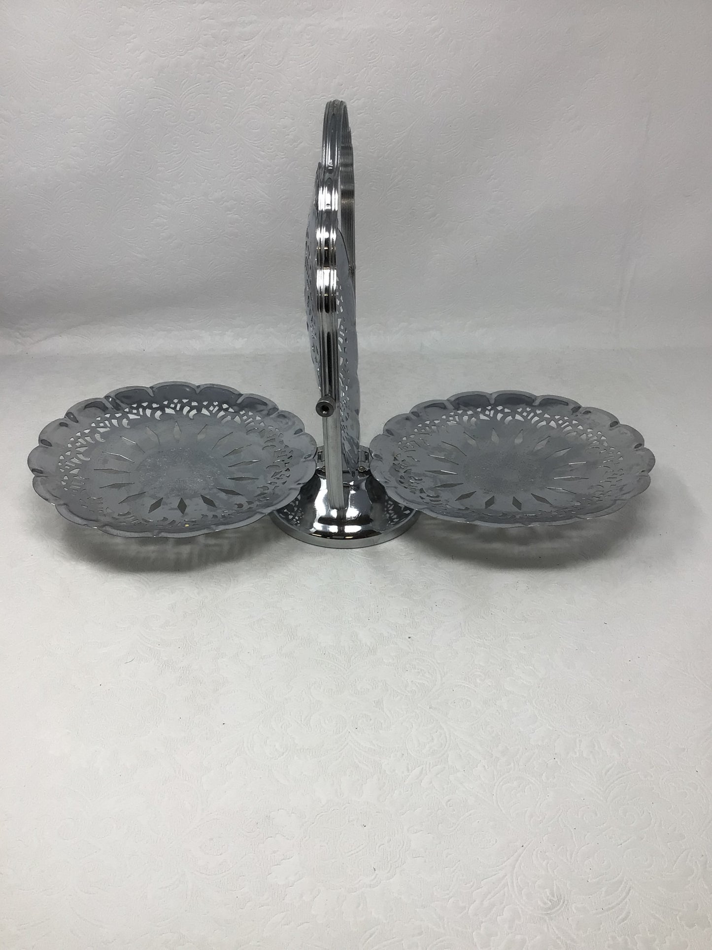 Vintage Chrome Plated Serving Tray