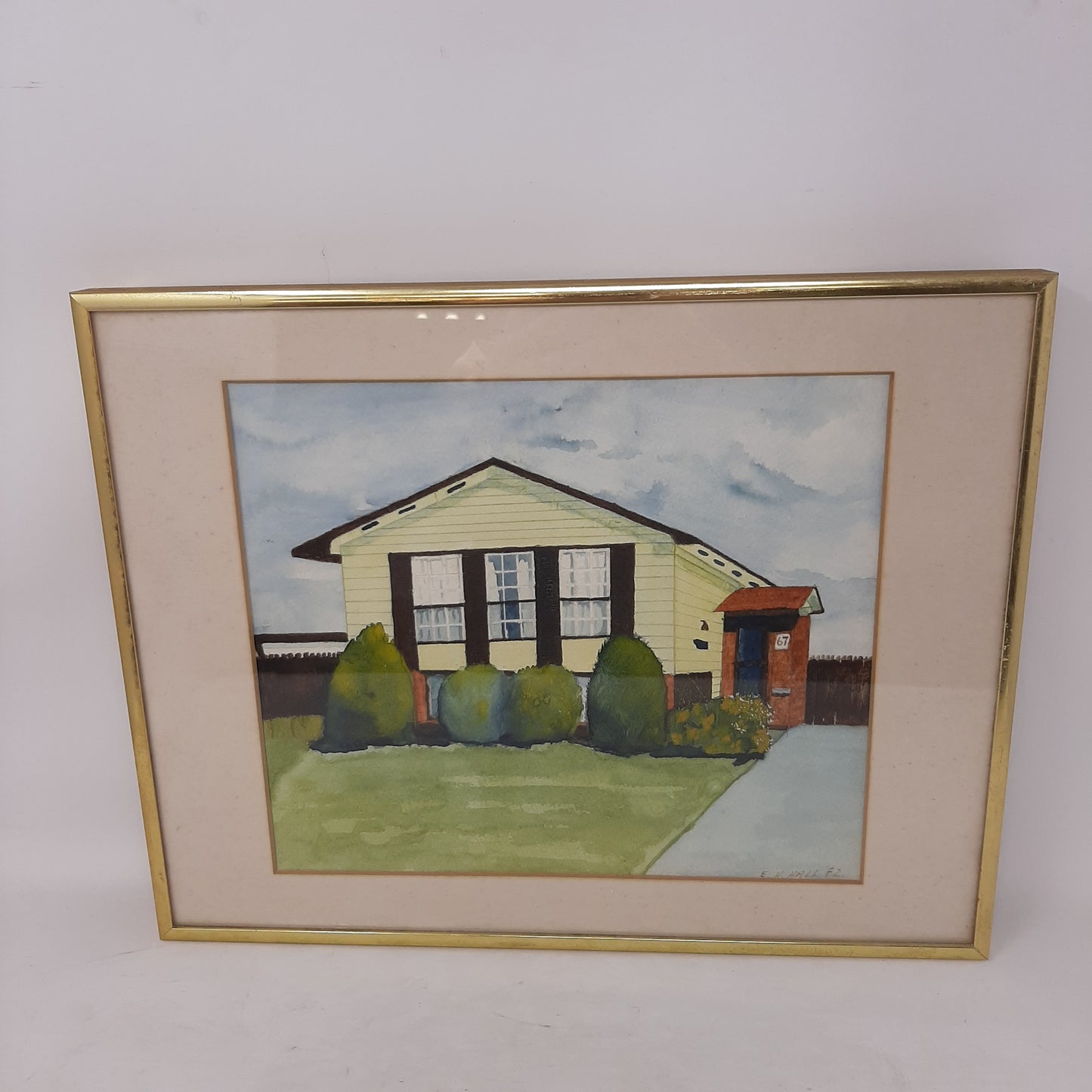 House 67 Hand Painted Watercolour