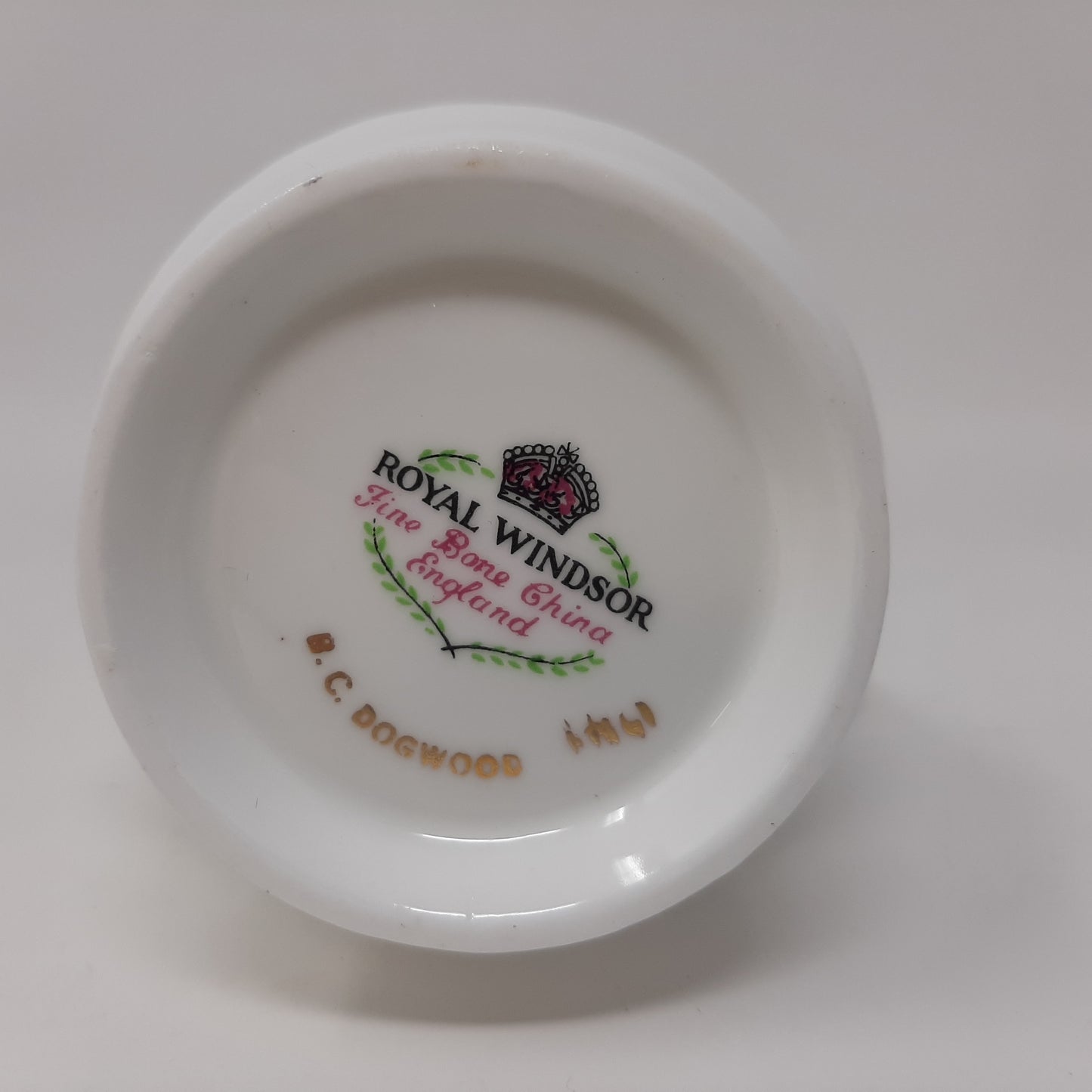 Vintage Bone China Dogwood Pattern Royal Windsor Cream and Sugar Set