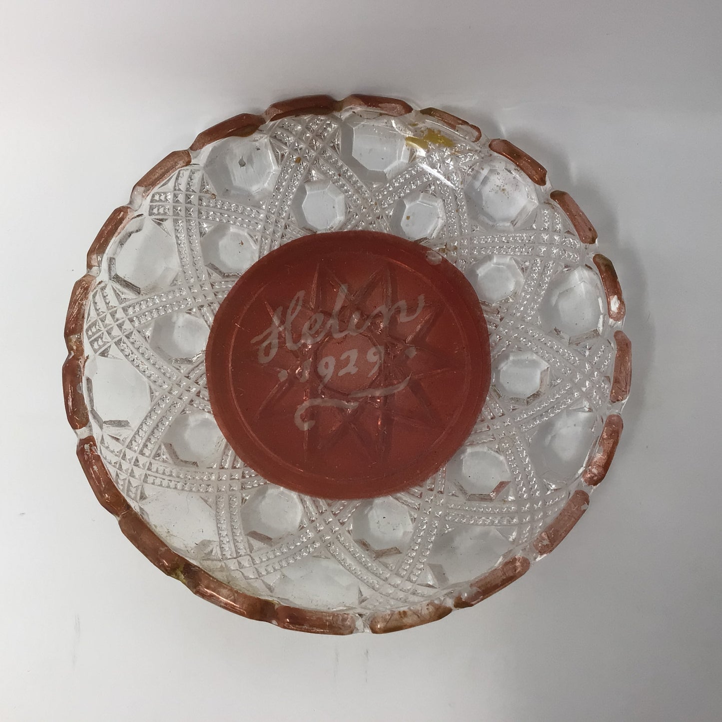Vintage Depression Glass Trinket Bowl