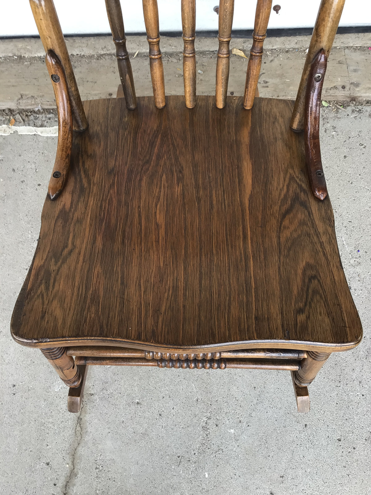 Vintage Press-back Rocking Chair