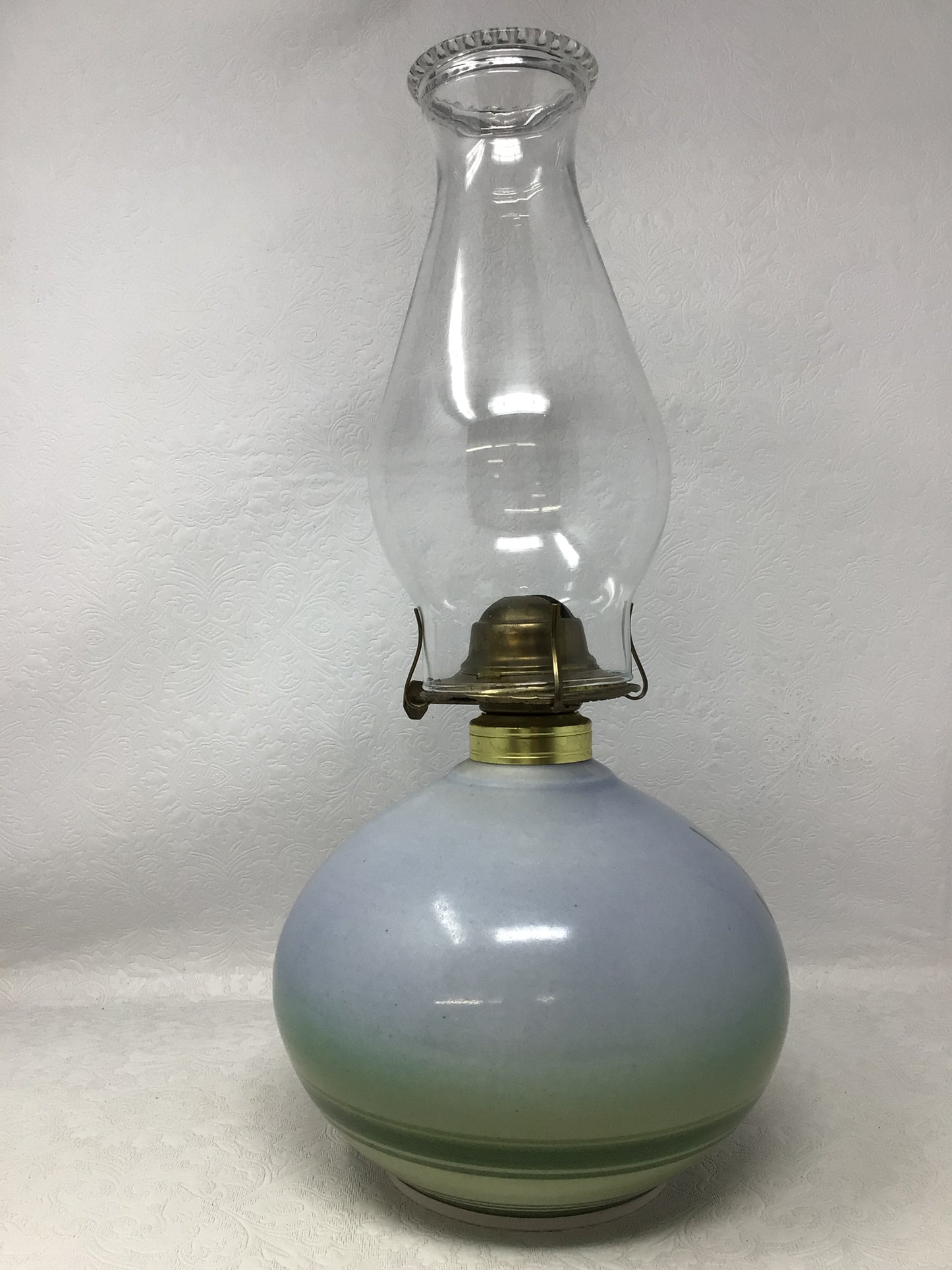 Vintage Ugly Duckling Pottery Oil Lamp
