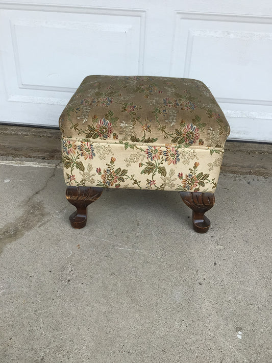 Brocade Footstool