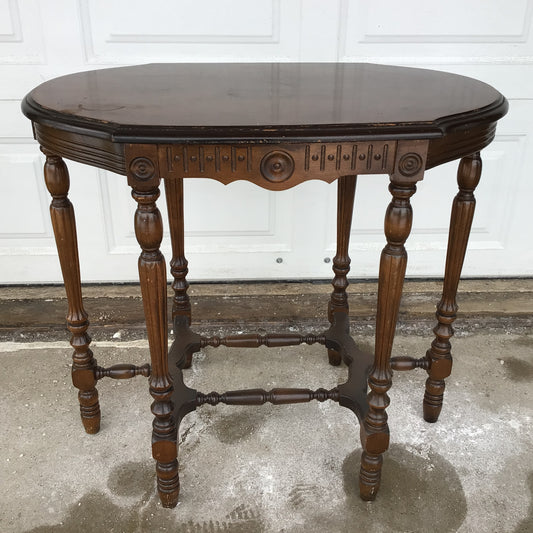 Dark Wood Entry Table