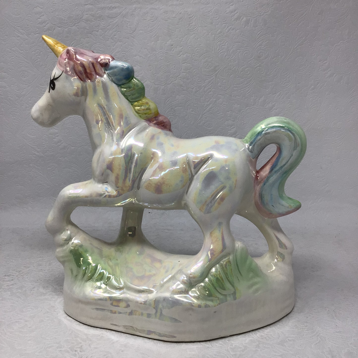 Mythical Unicorn Figurine Rainbow Opalescence Decor