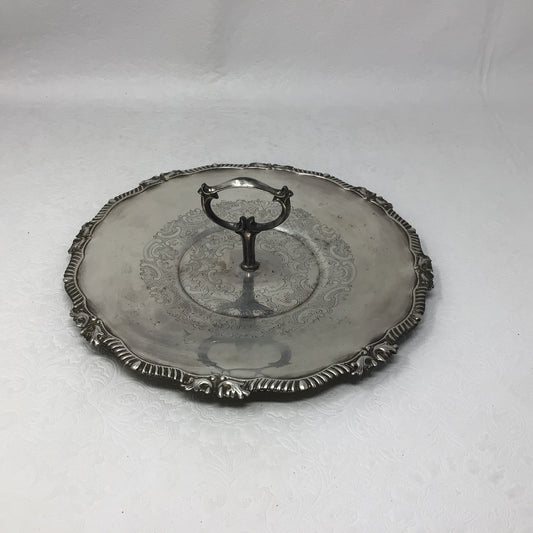 Antique Silver Serving Tray