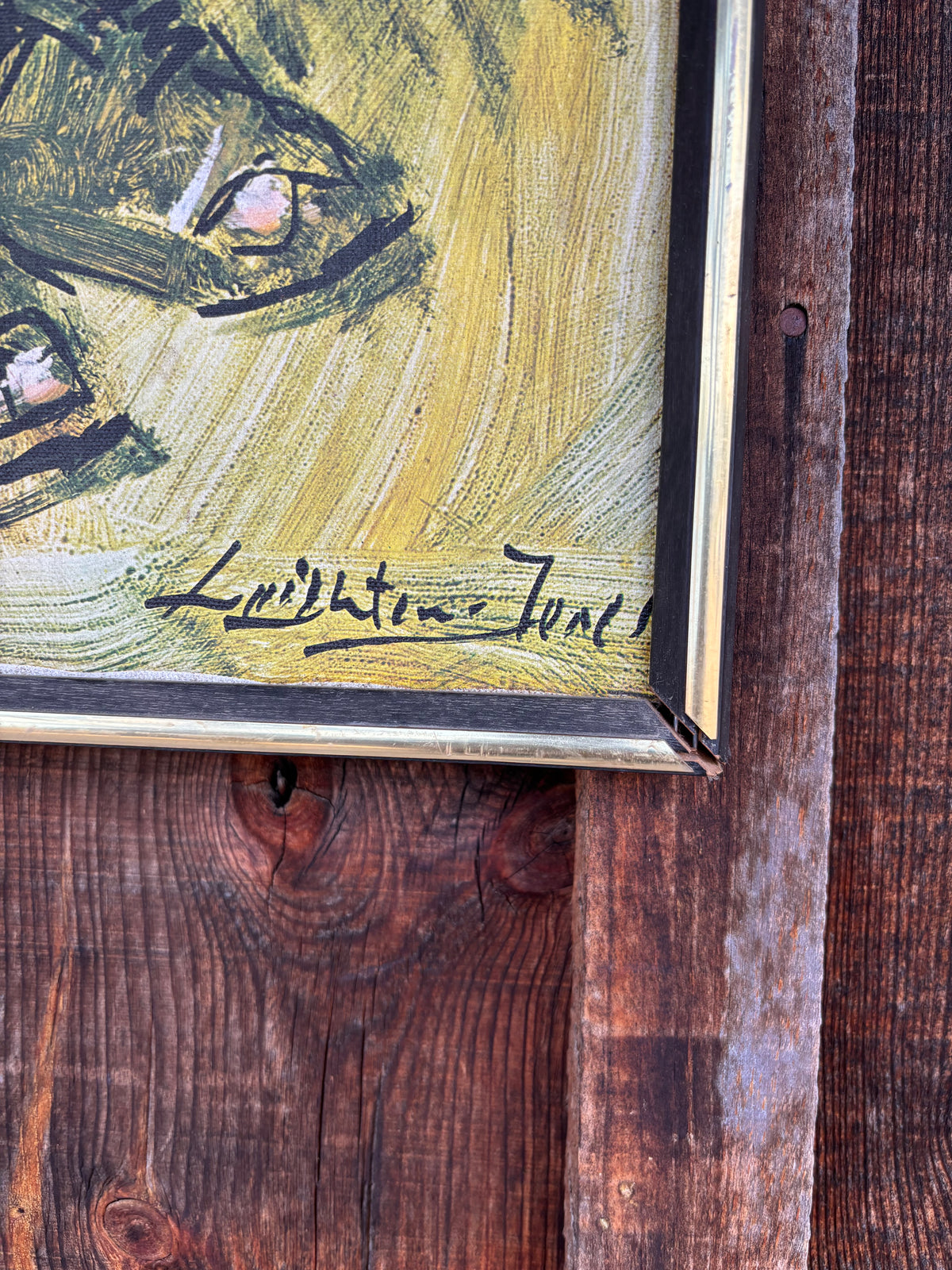Vintage Framed Canvas Print of "The Artful Dodger" by Barry Leighton-Jones