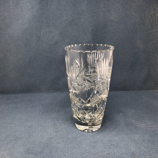 Pinwheel Crystal Vase