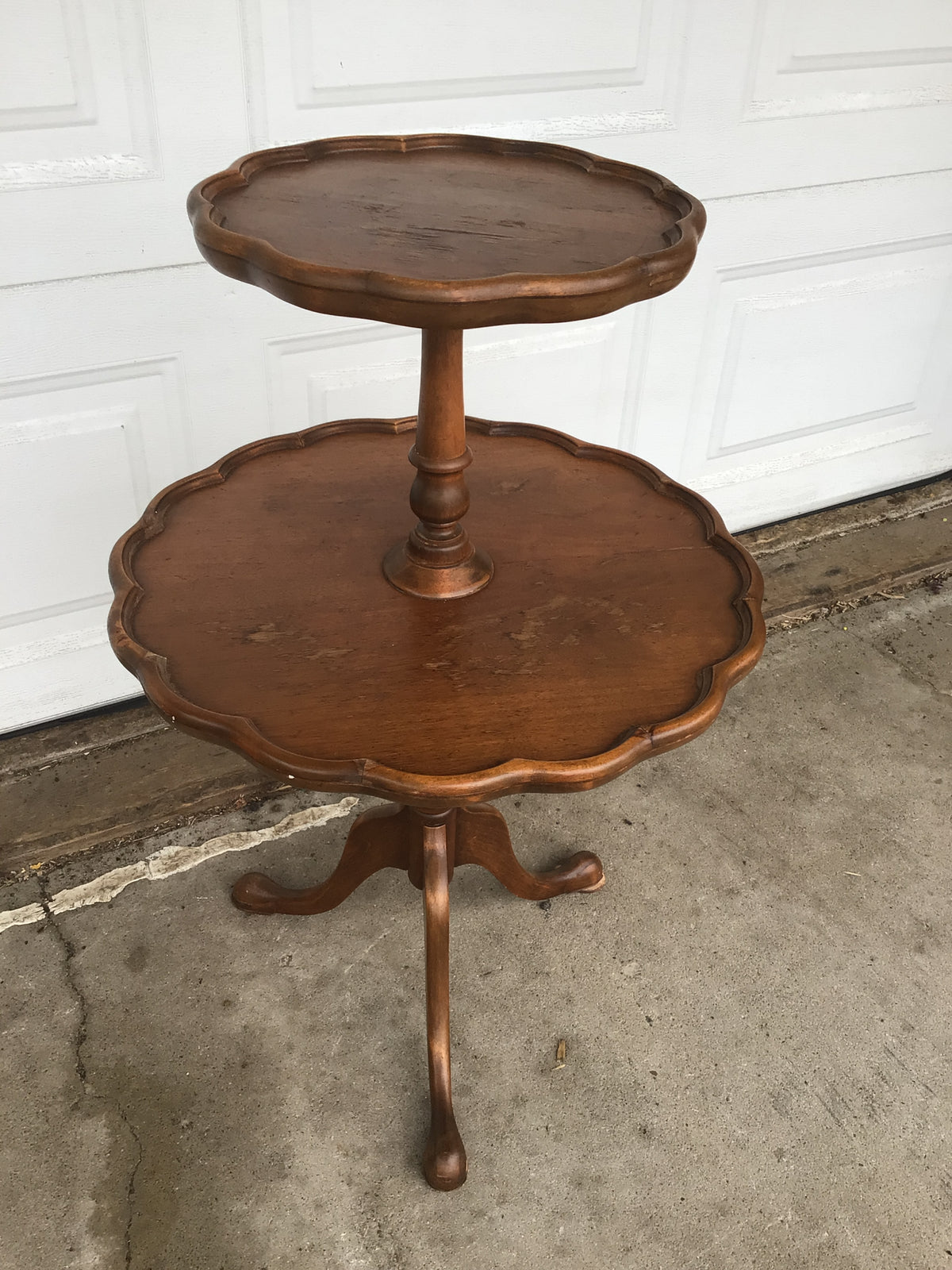 Vintage Two-Tier Accent Table