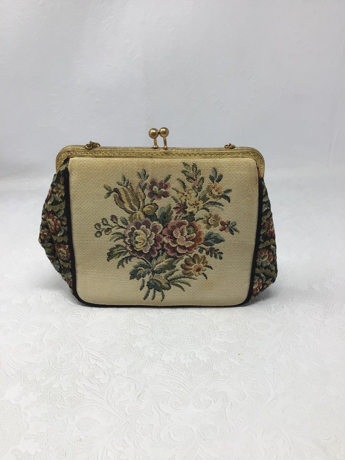 Vintage French Tapestry Purse