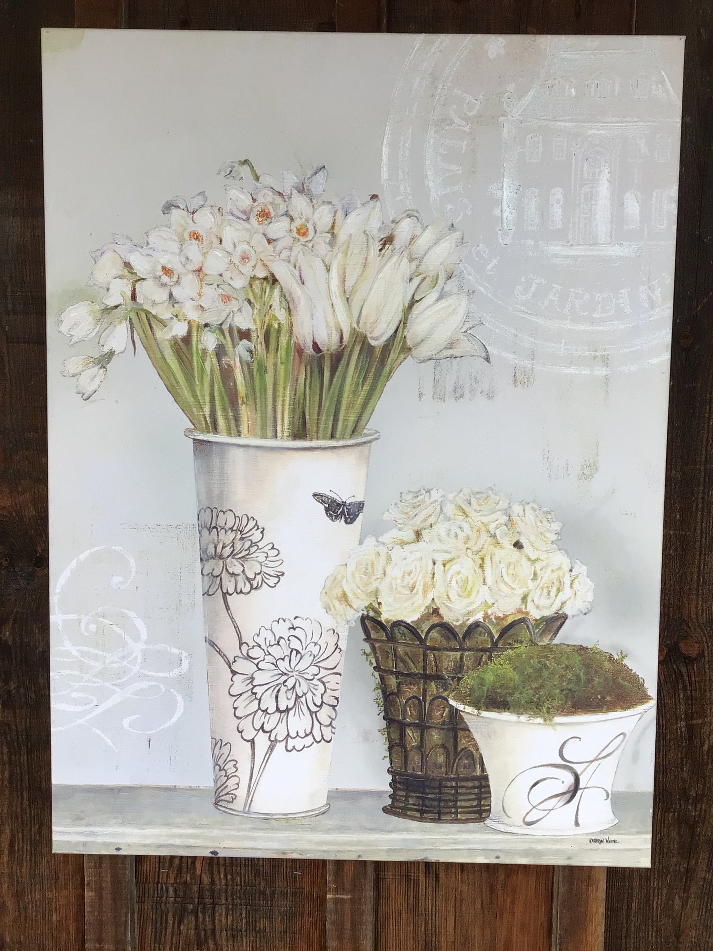 ‘Palais Chocolat in Cream’  Art Canvas by Kathryn White