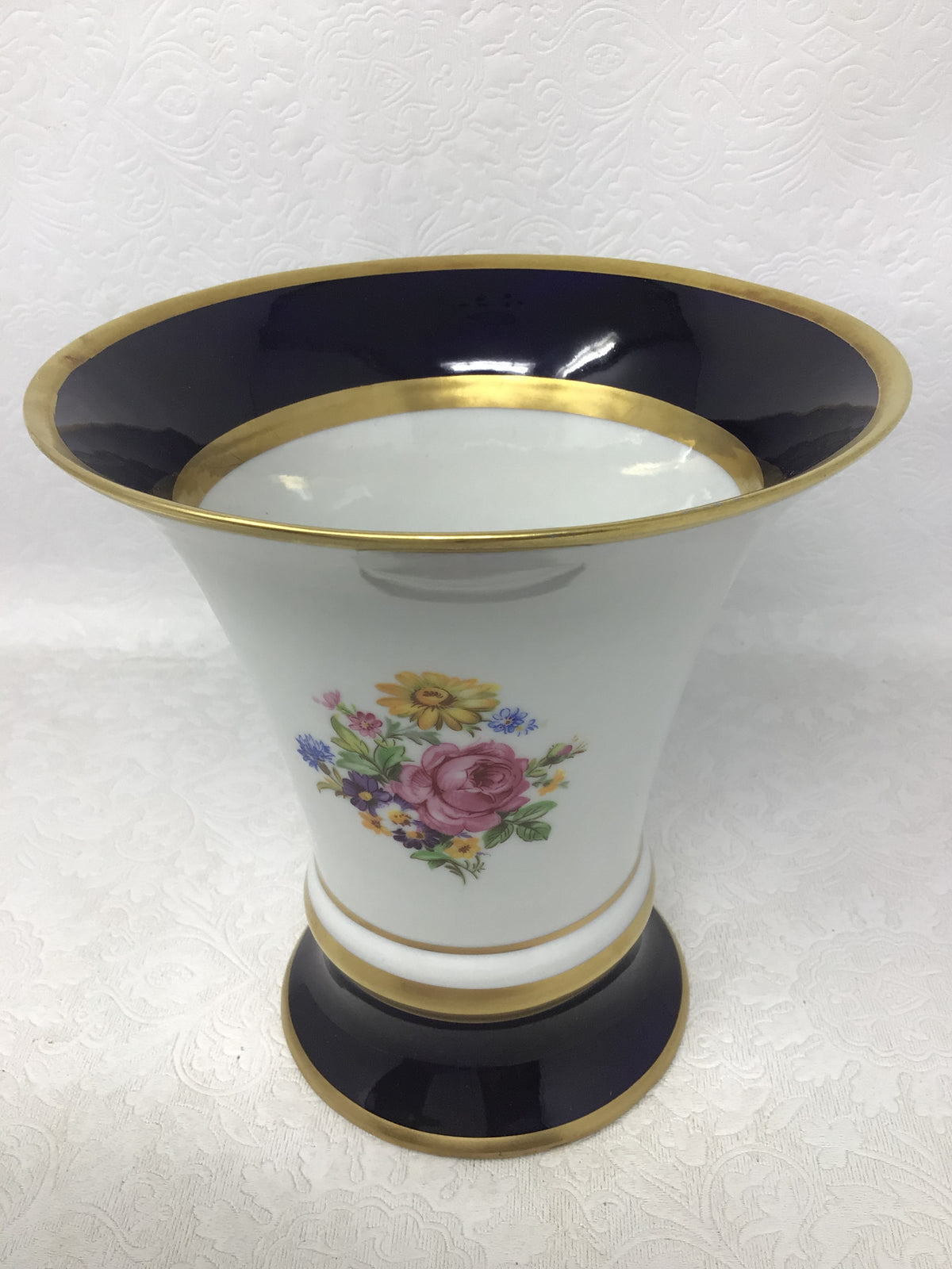 Royal Dux Trumpet Vase