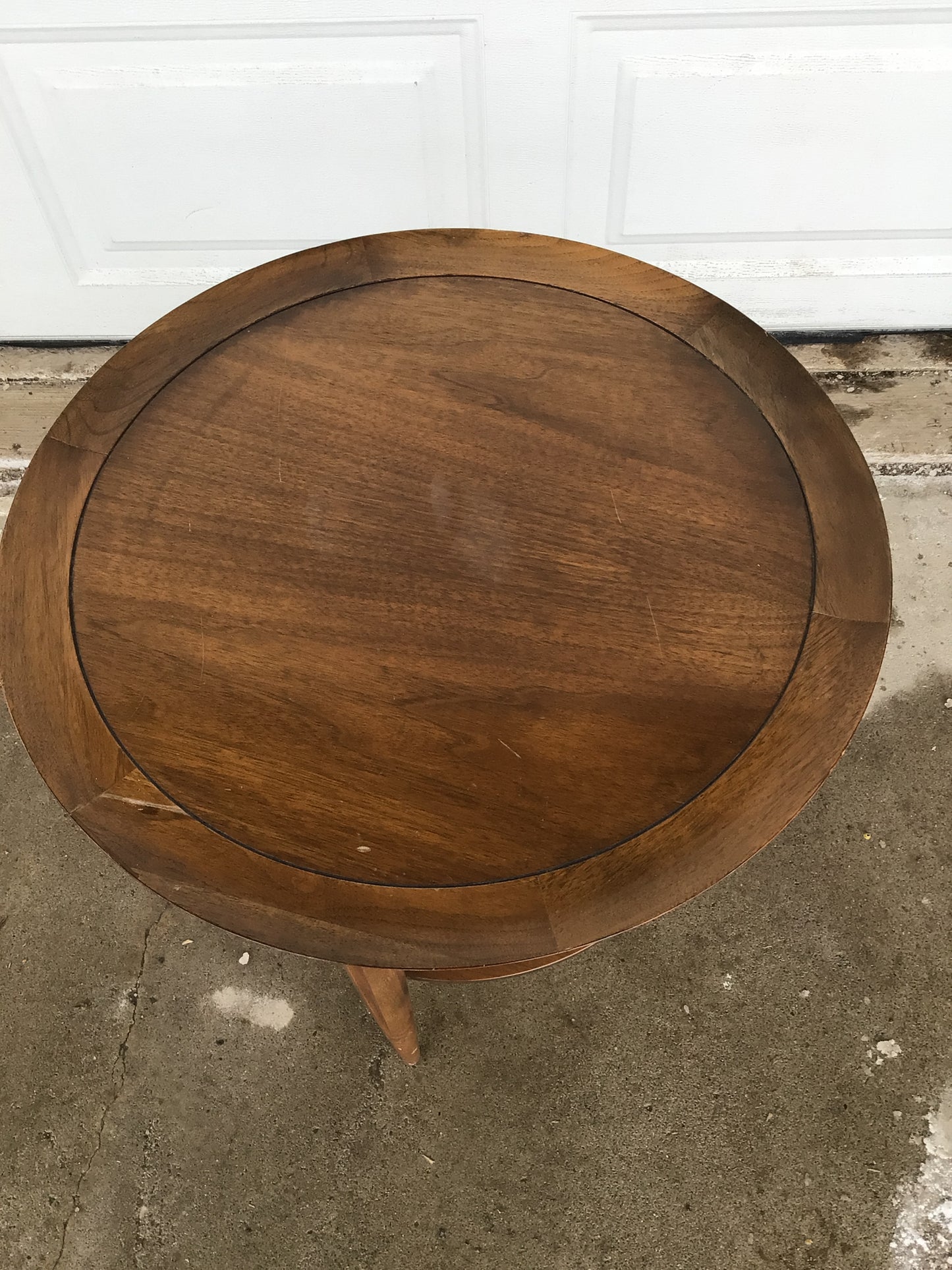 MCM Round Side Table
