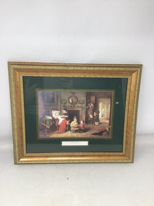 "Children Playing at Doctors" Vintage Print by Frederick Daniel Hardy