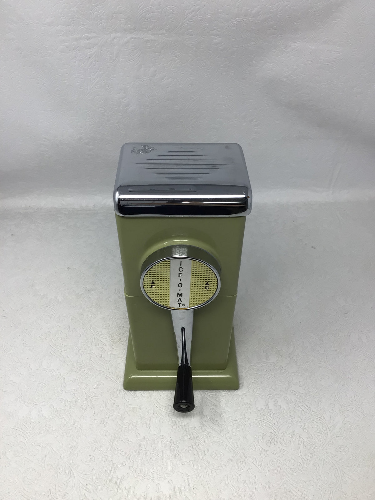 Vintage 1950s Rival Ice-O-Mat Manual Hand-Crank Ice Crusher