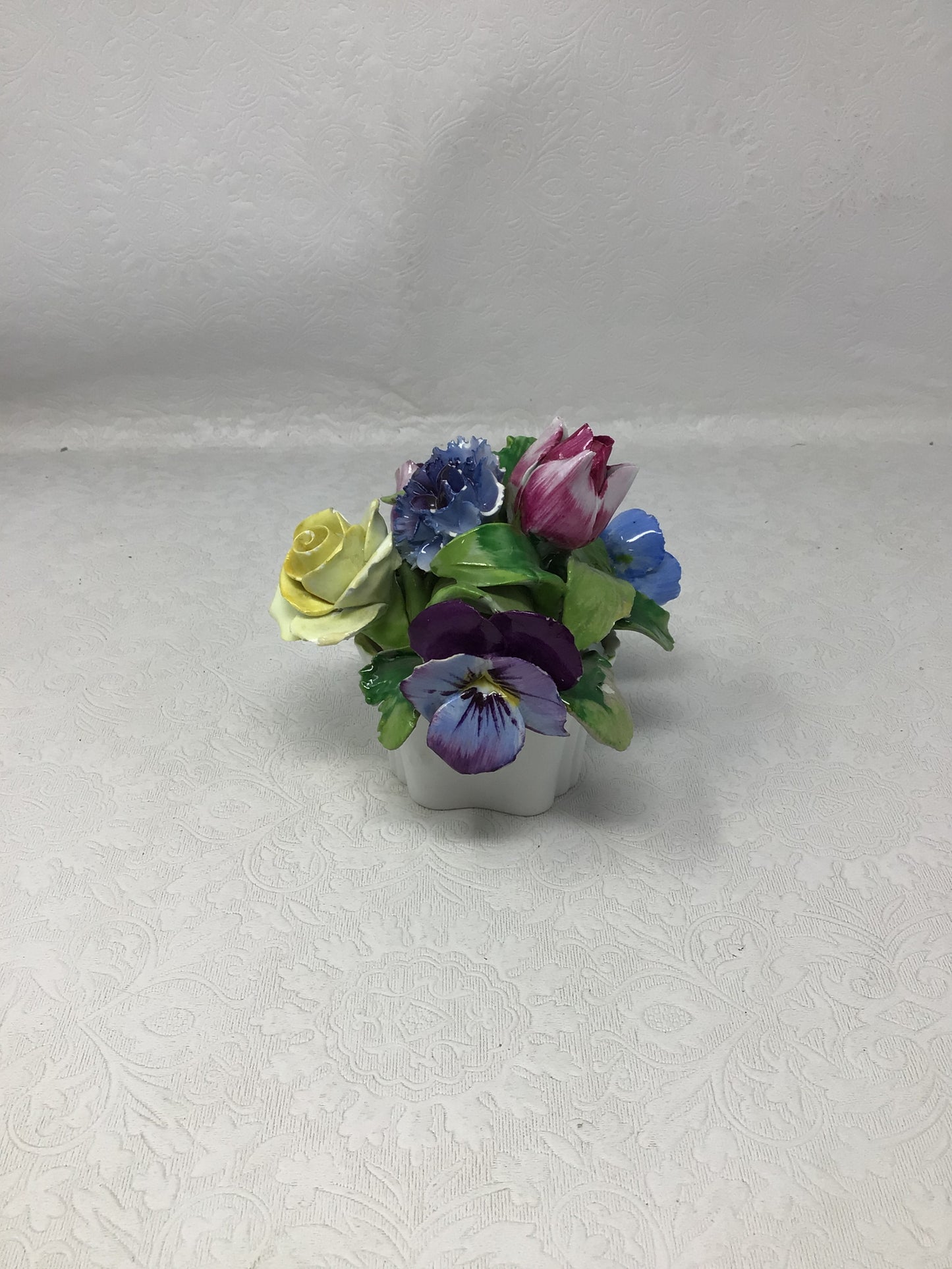 Mini Ceramic Vase of Flowers