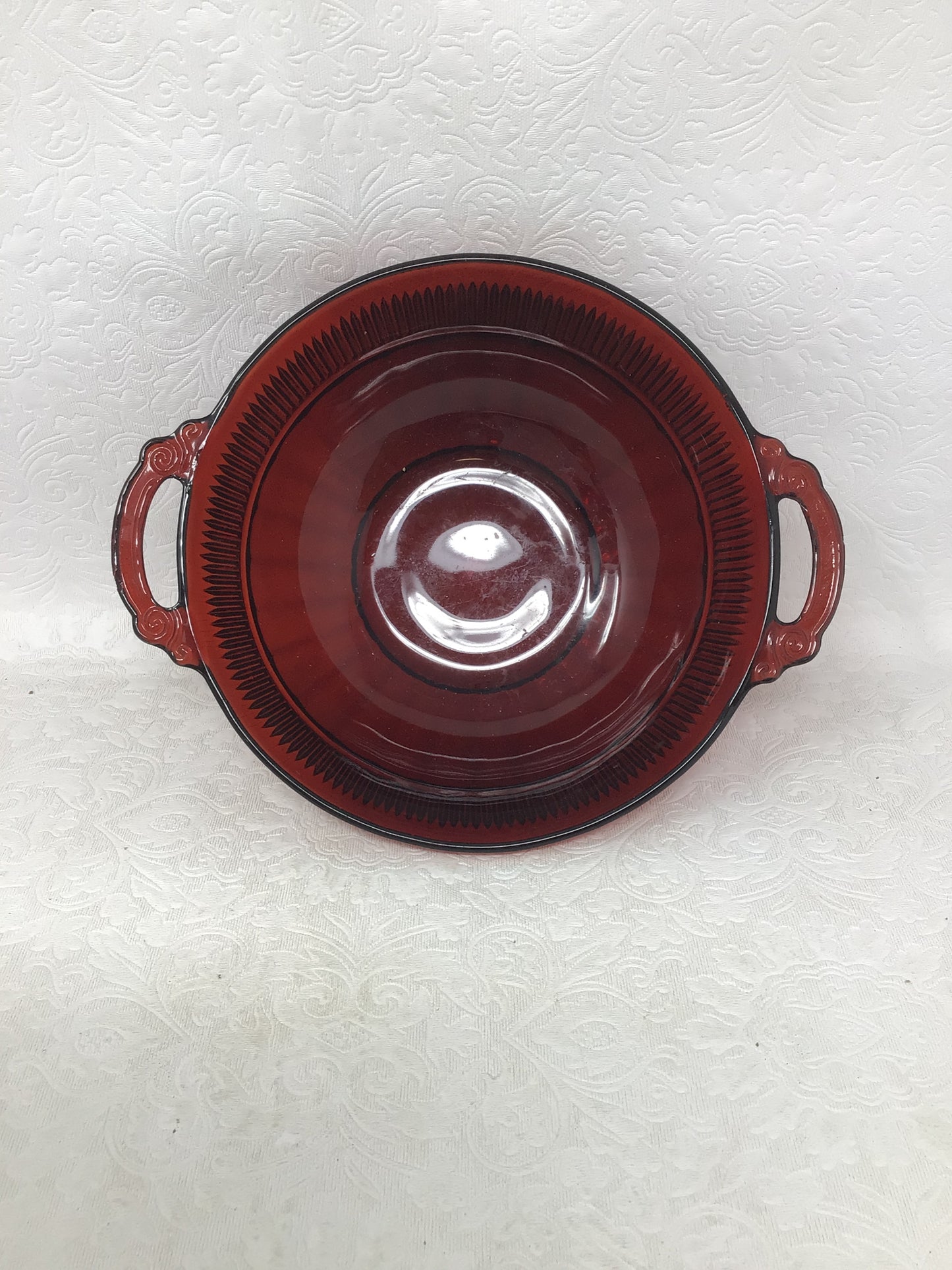 Vintage Anchor Hocking Royal Ruby Red Glass Bowl