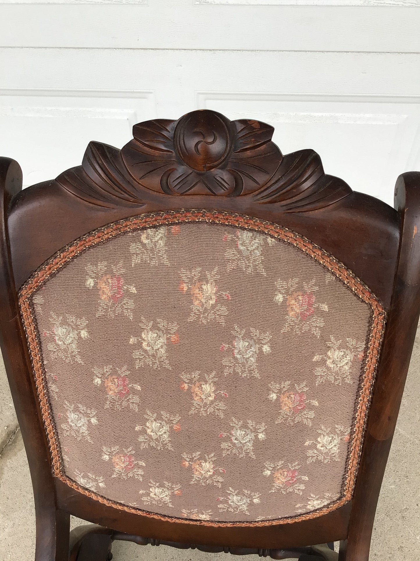 Vintage Foldable Floral Rocking chair