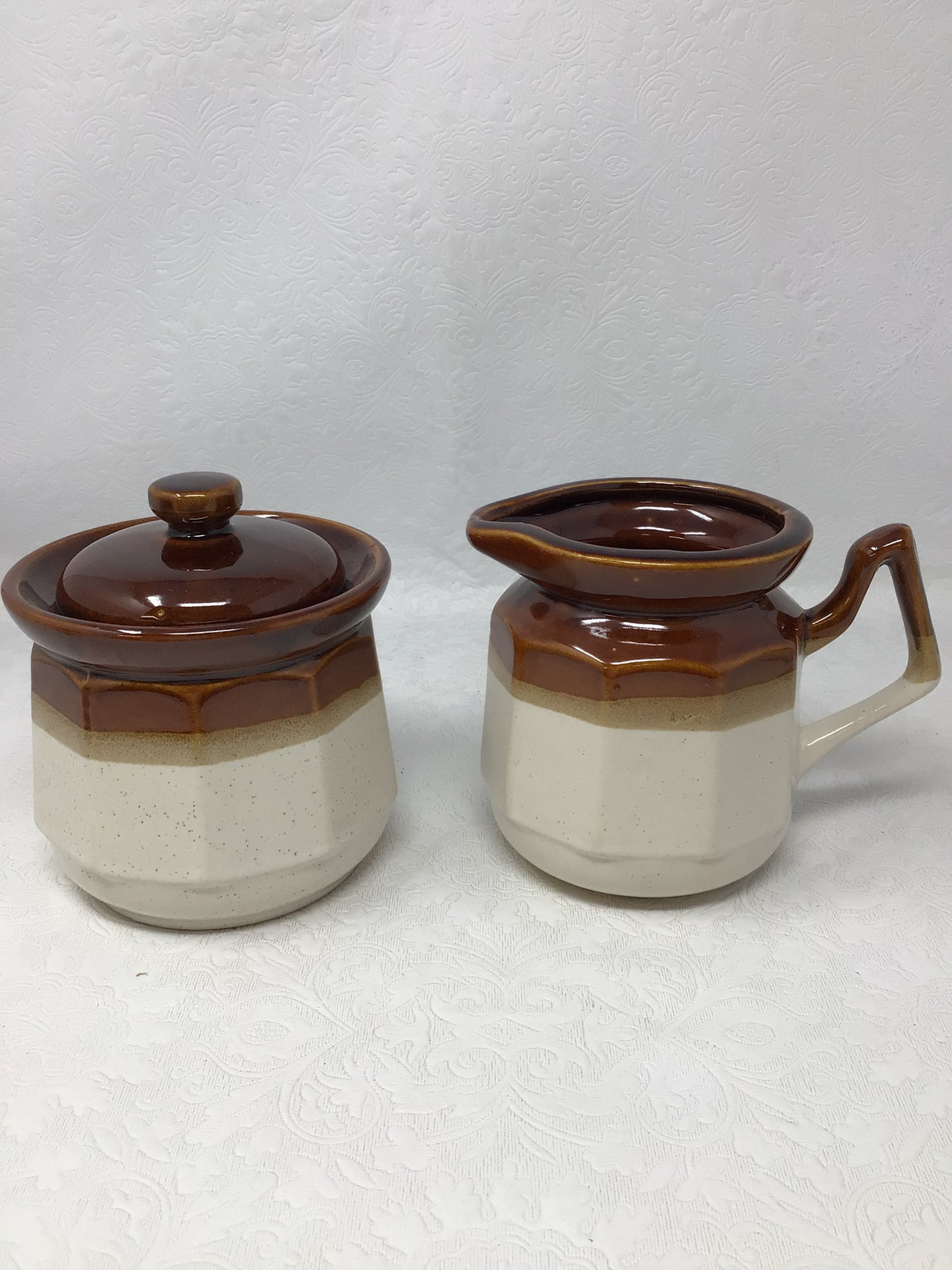 Brown Dip Pottery Tea Set