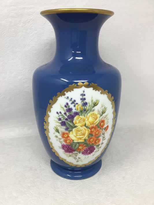 Vintage Franklin Porcelain “The Flowers of Autumn” Vase