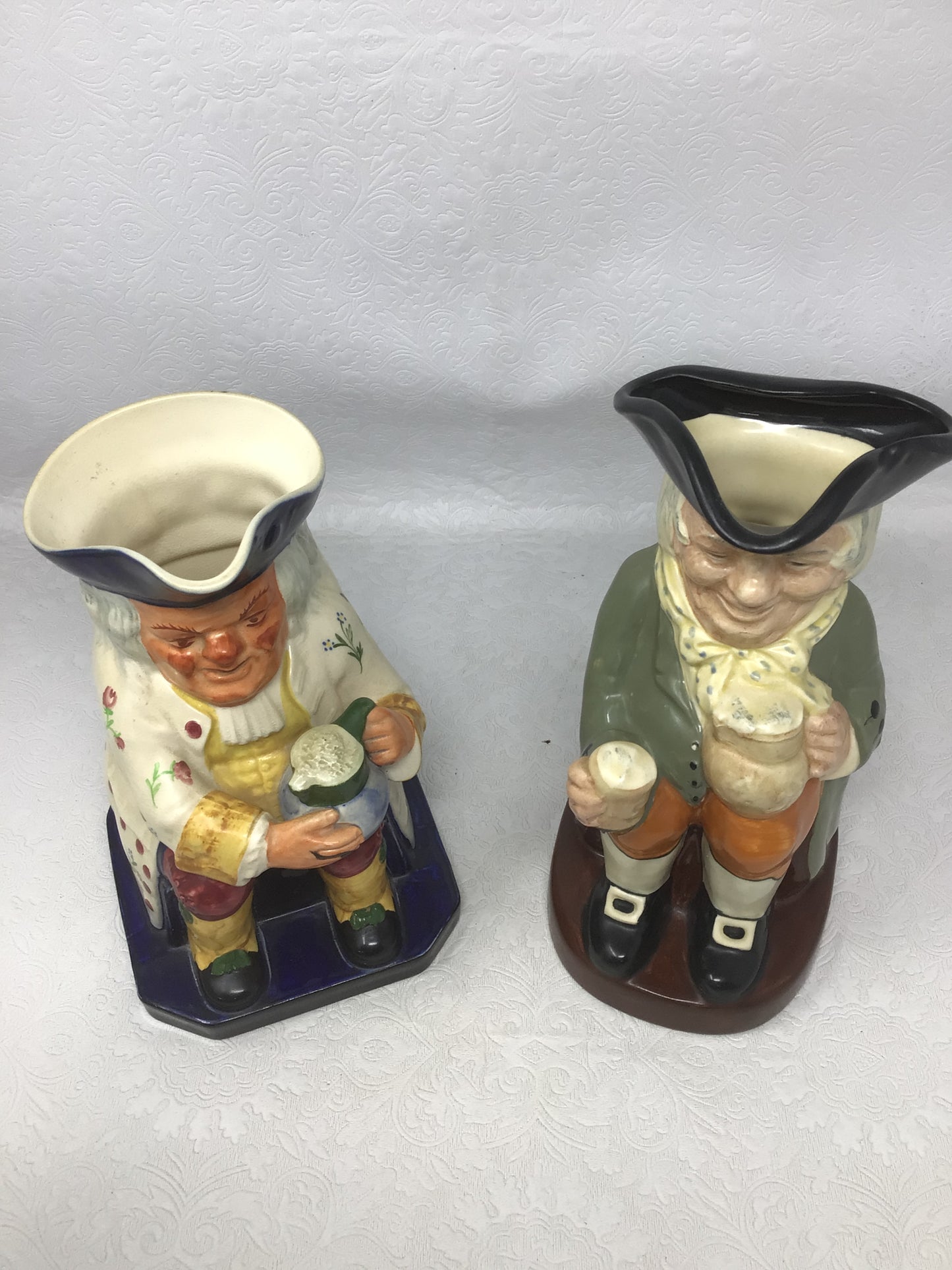 Copeland Spode and Royal Doulton “Happy John” Toby Jugs, Set of 2